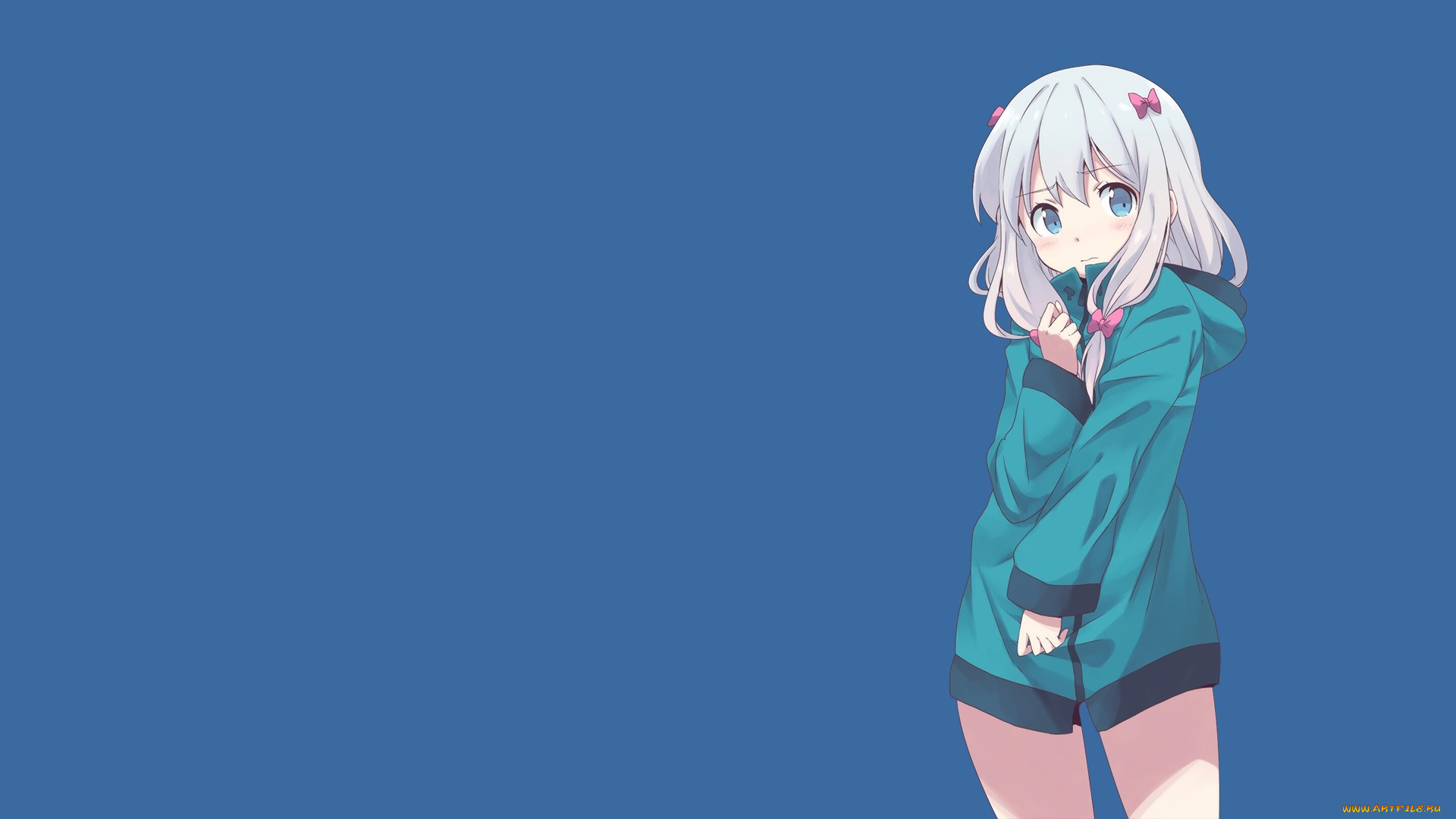 аниме, eromanga-sensei, фон, взгляд, девушка