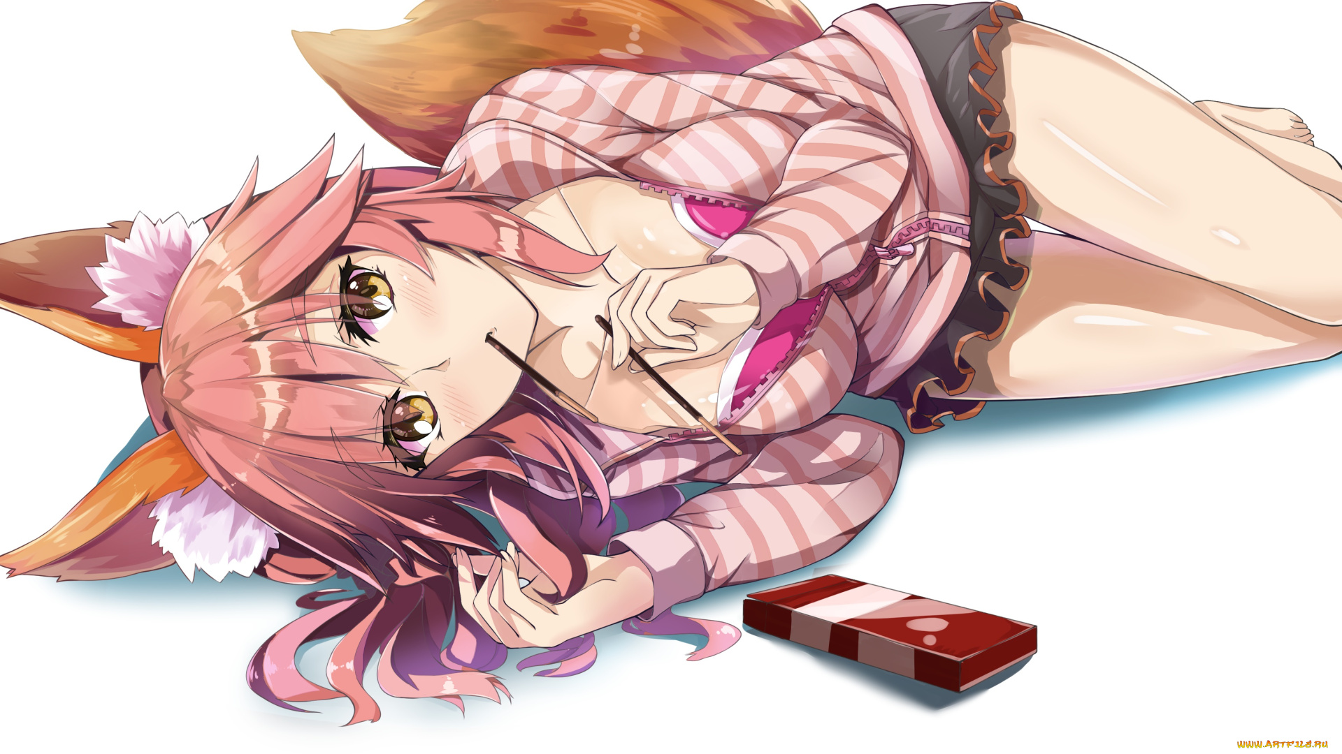 аниме, fate, stay, night, девушка