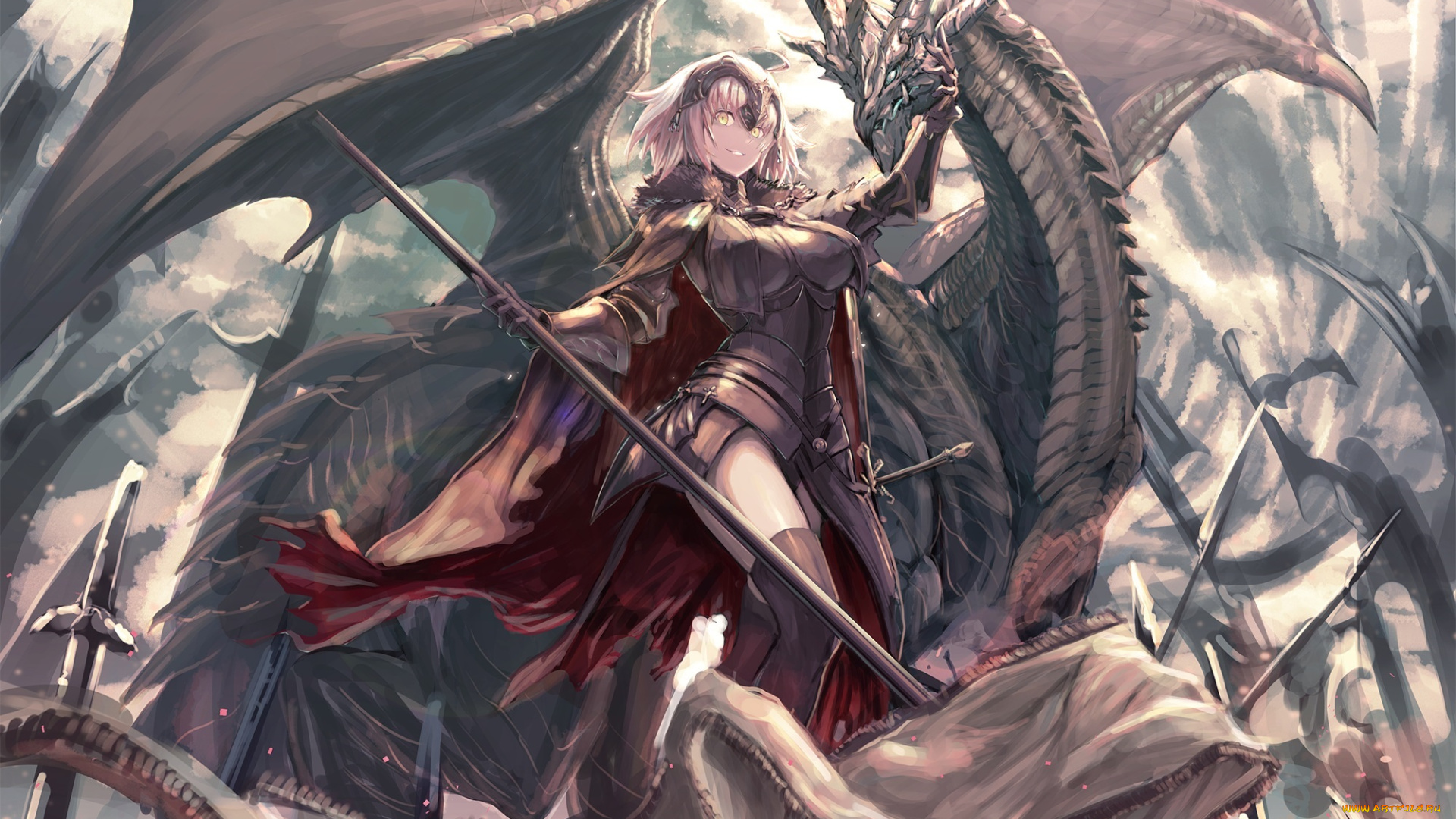 аниме, fate, stay, night, jeanne, alter