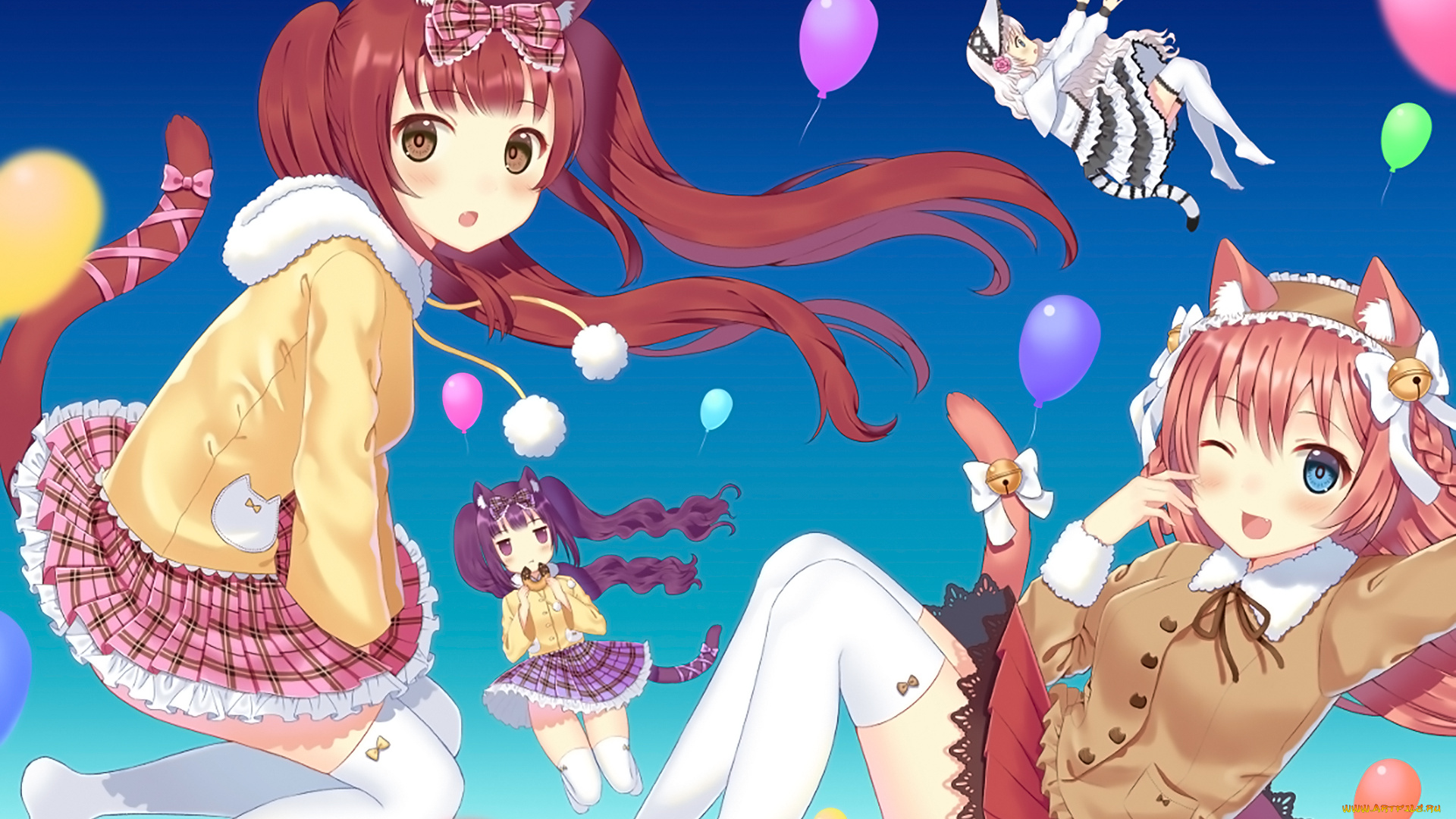 аниме, kantai, collection, фон, взгляд, девушки