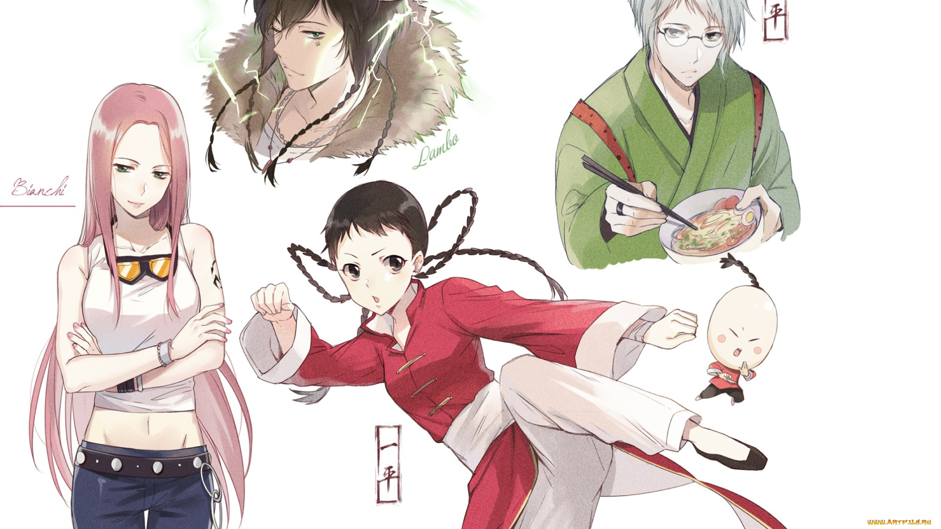 аниме, katekyo, hitman, reborn, персонажи