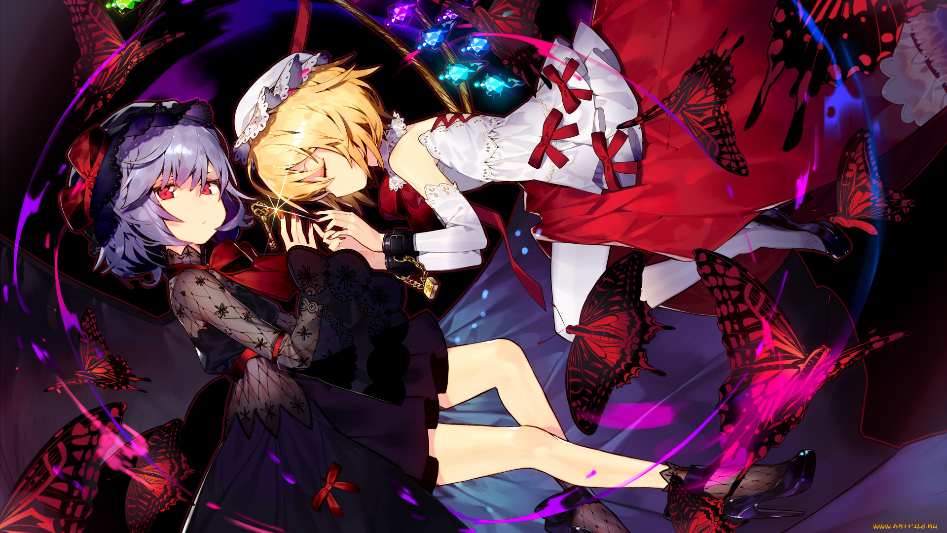 аниме, touhou, девочки