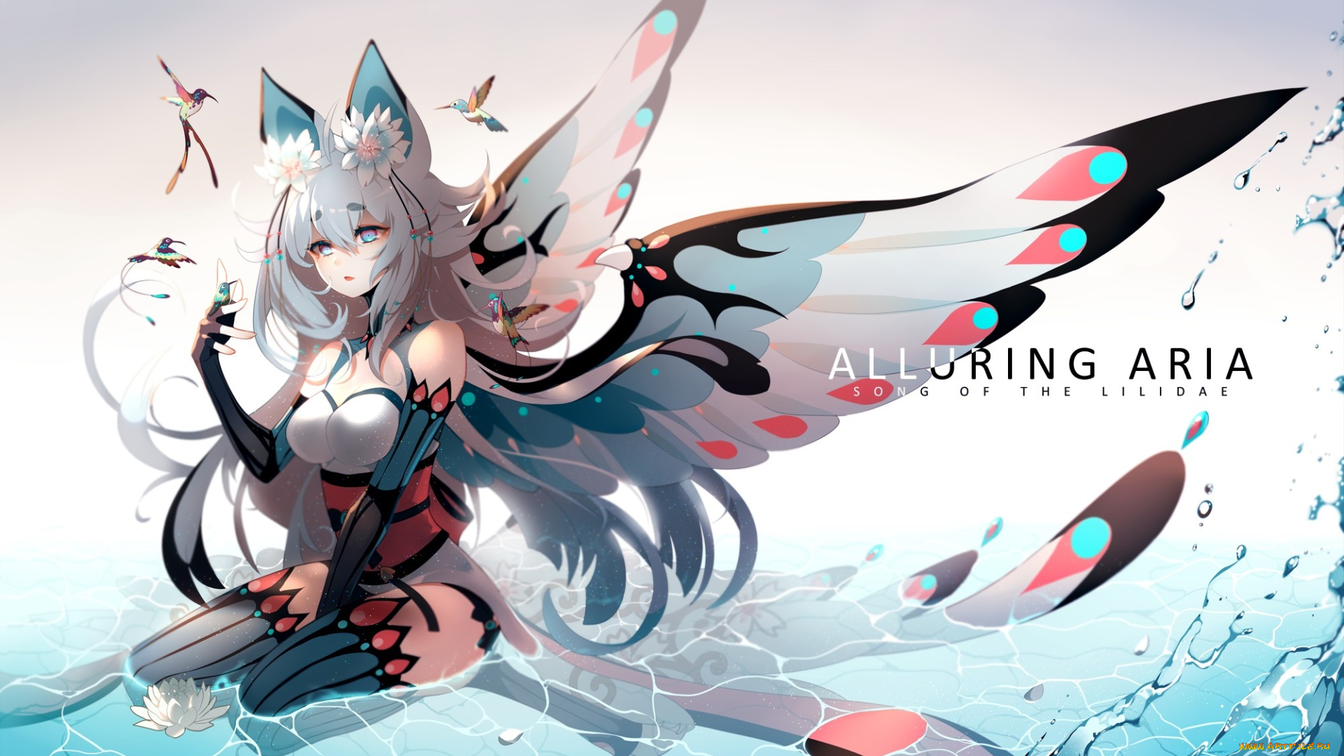 аниме, животные, , существа, девушка