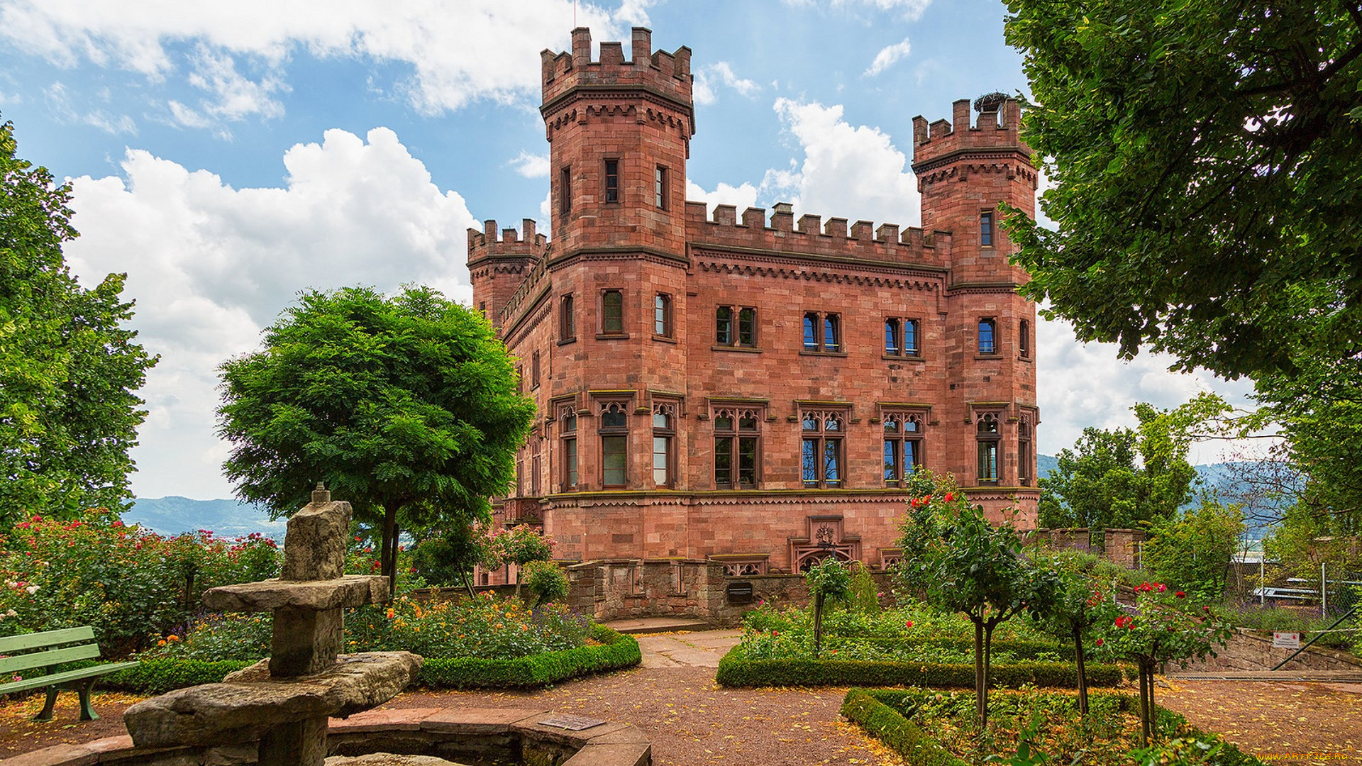 ortenberg, castle, города, замки, германии, замок