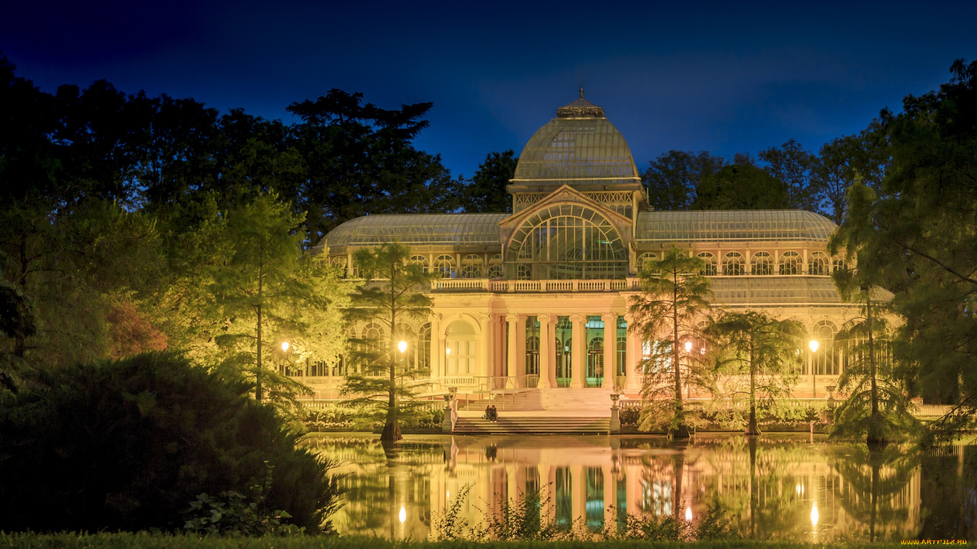 palais, de, cristal, madrid, города, мадрид, , испания, простор