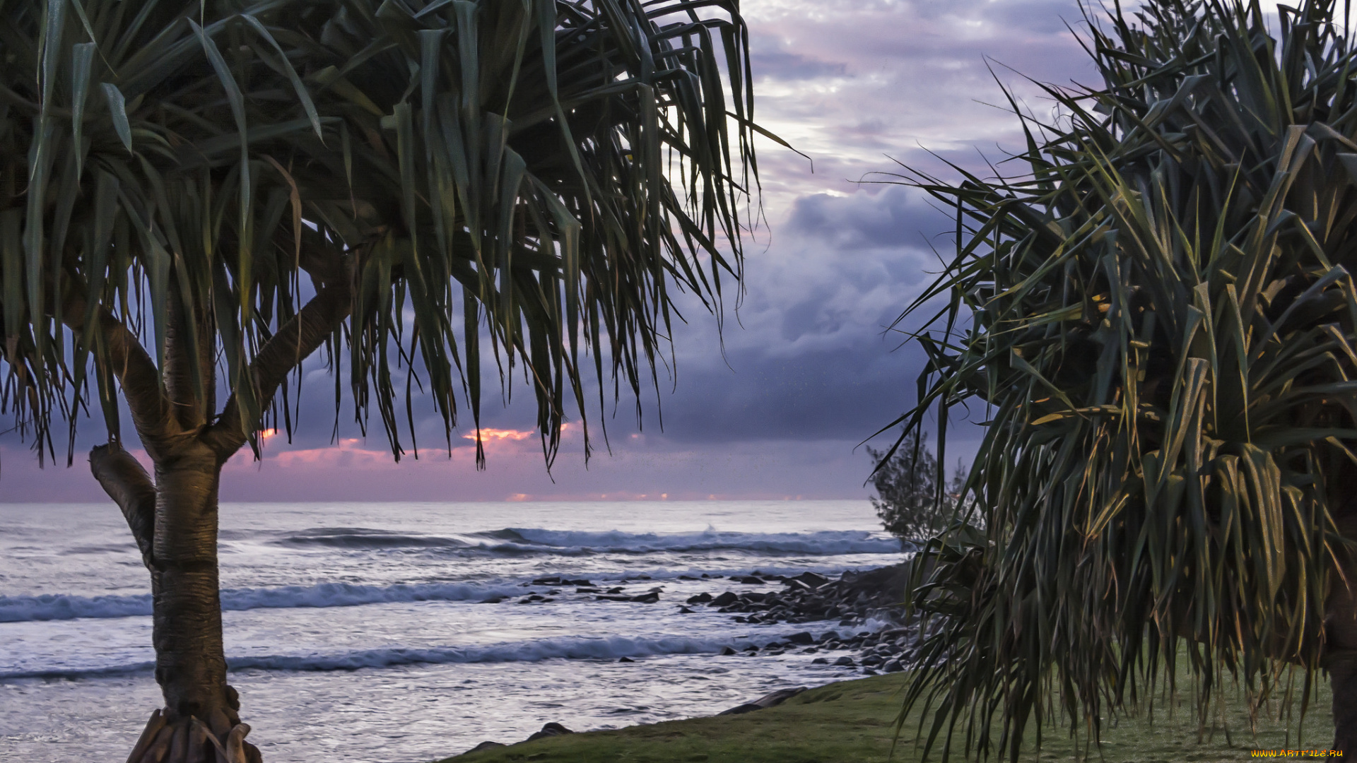 природа, побережье, простор