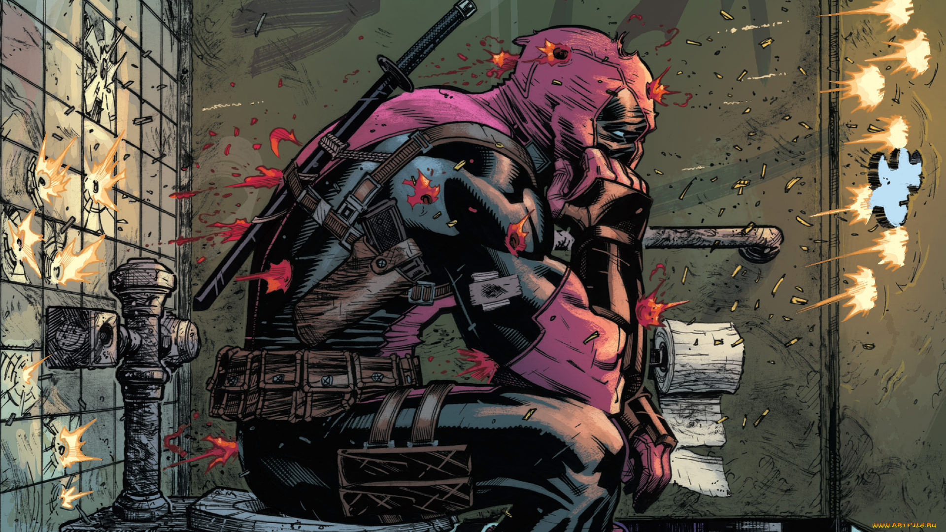 рисованное, комиксы, deadpool
