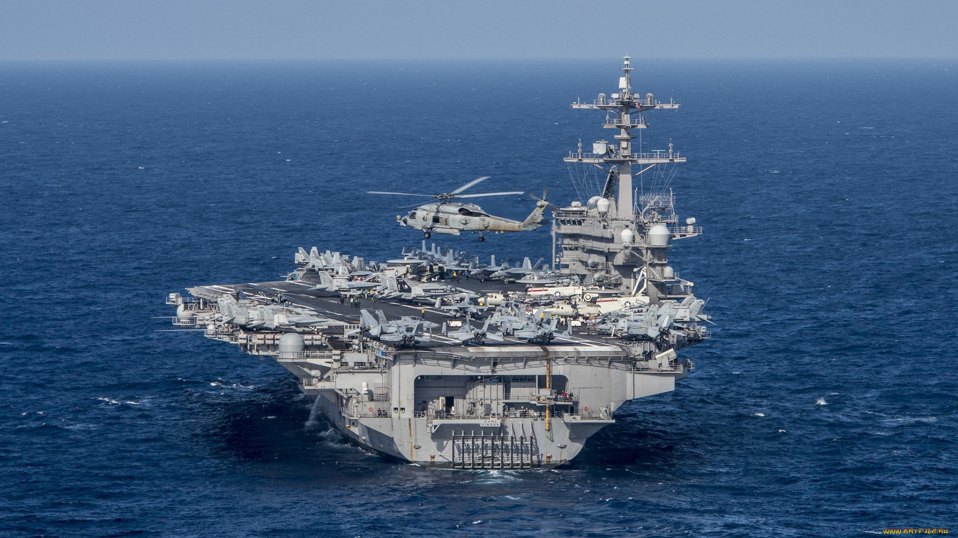 uss, carl, vinson, корабли, авианосцы, , вертолётоносцы, авианосец, океан