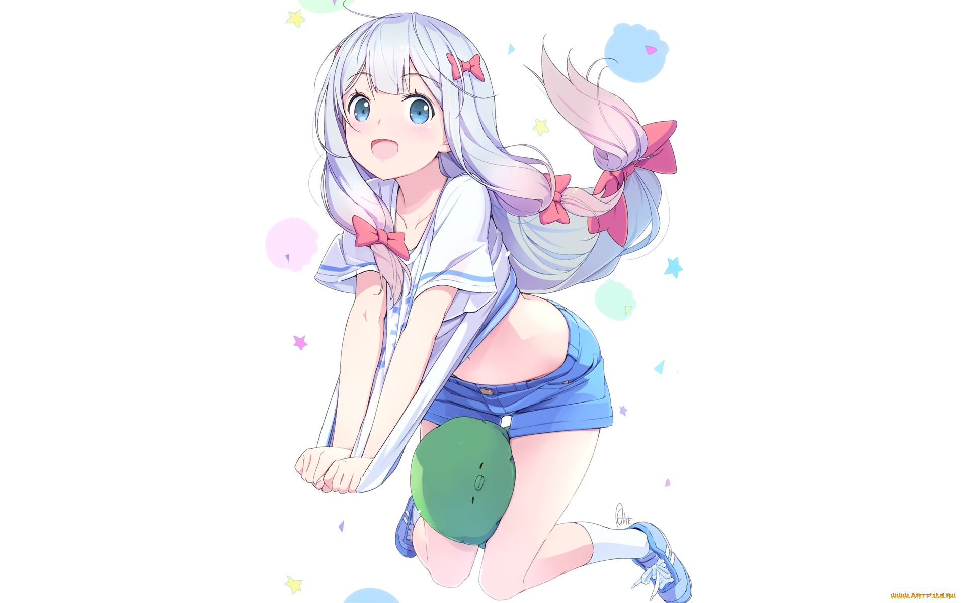 аниме, eromanga-sensei, девушка, фон, взгляд
