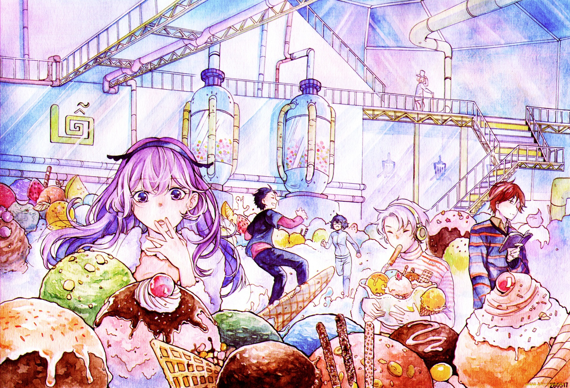 аниме, город, , улицы, , интерьер, , здания, tagme, artist