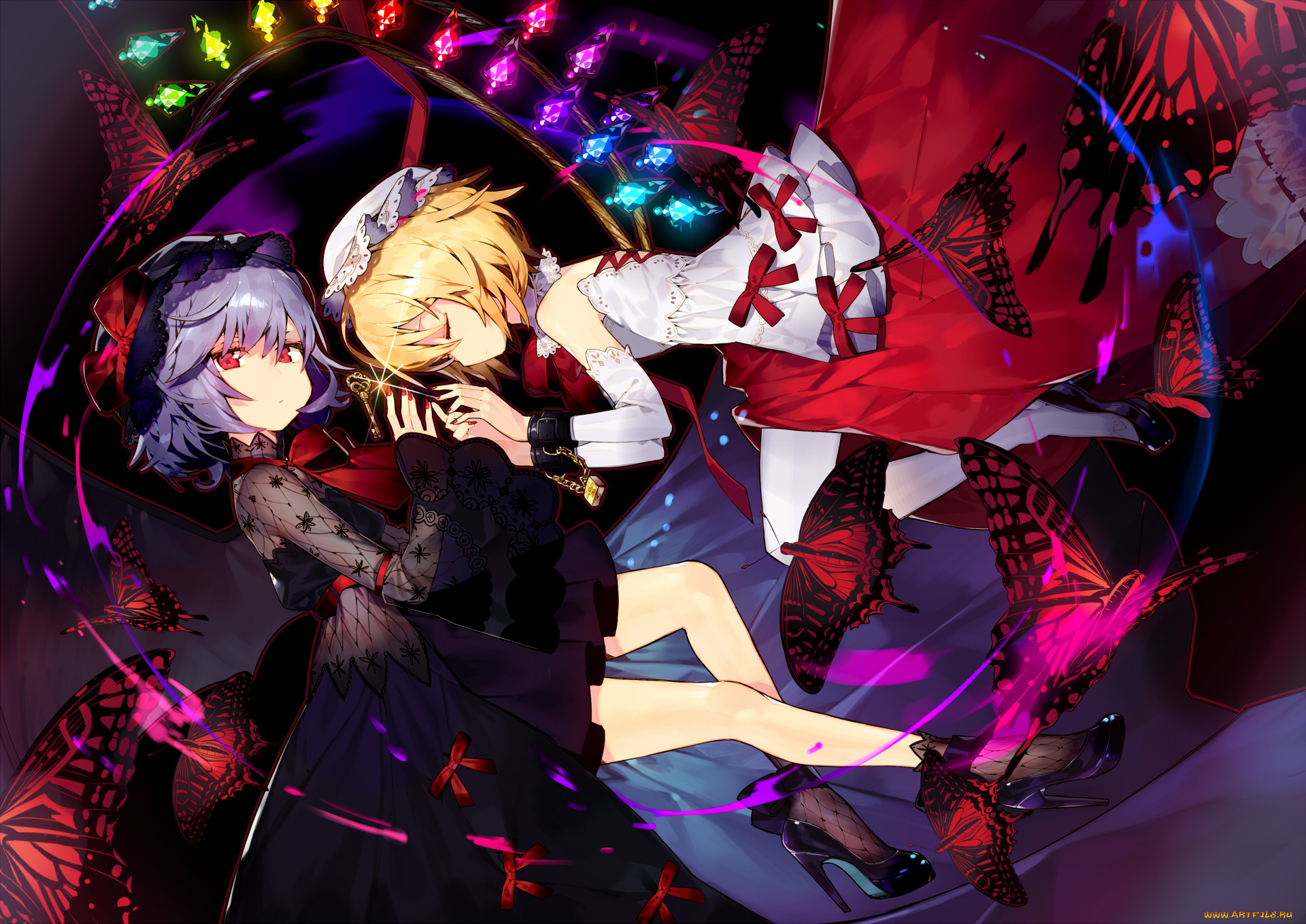 аниме, touhou, девочки