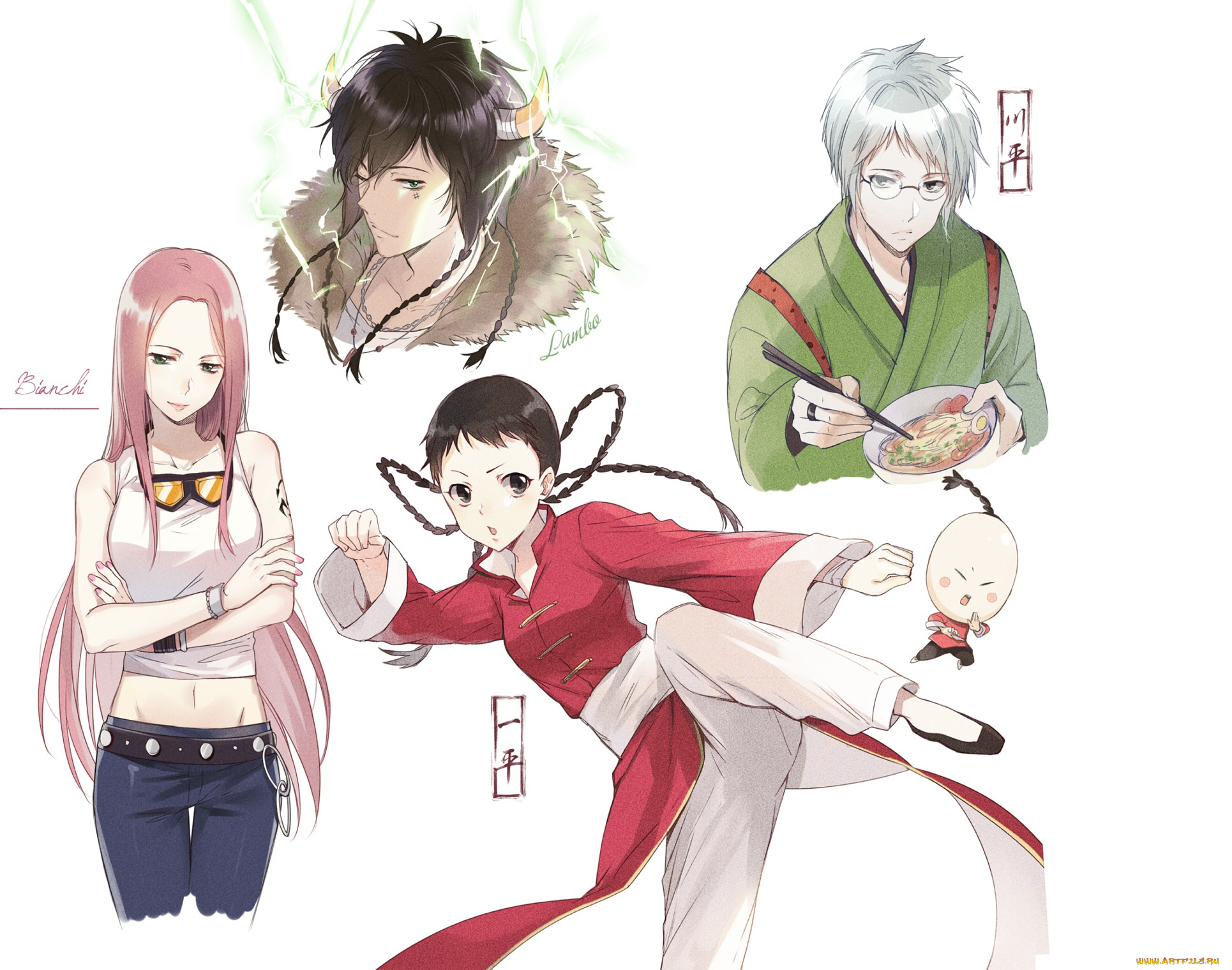 аниме, katekyo, hitman, reborn, персонажи