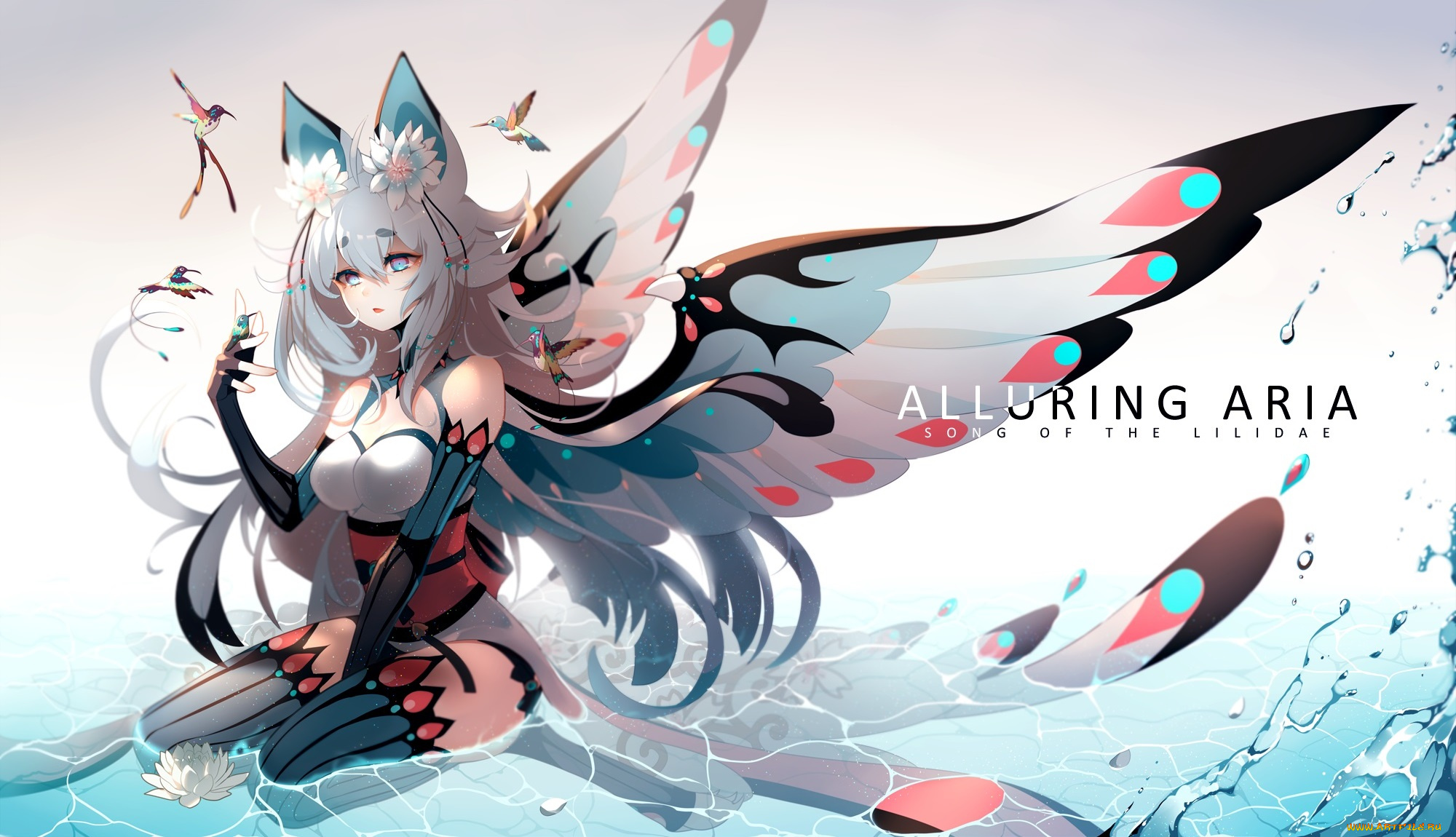 аниме, животные, , существа, девушка