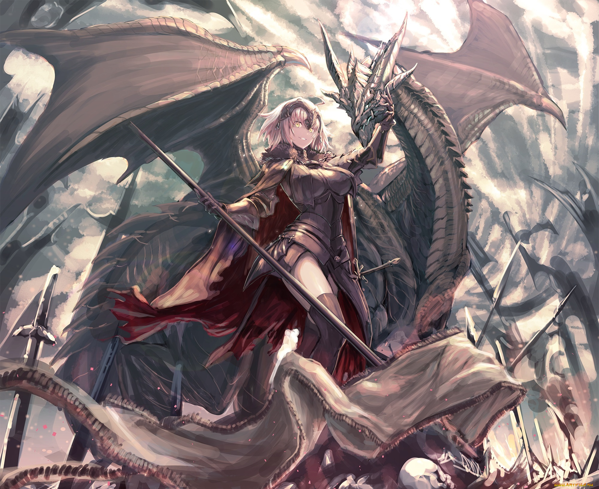 аниме, fate, stay, night, jeanne, alter