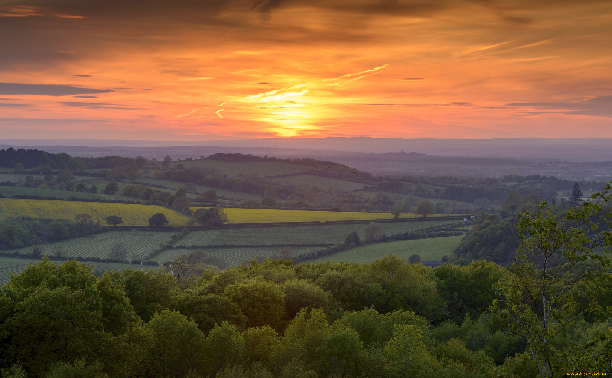 природа, восходы, закаты, простор