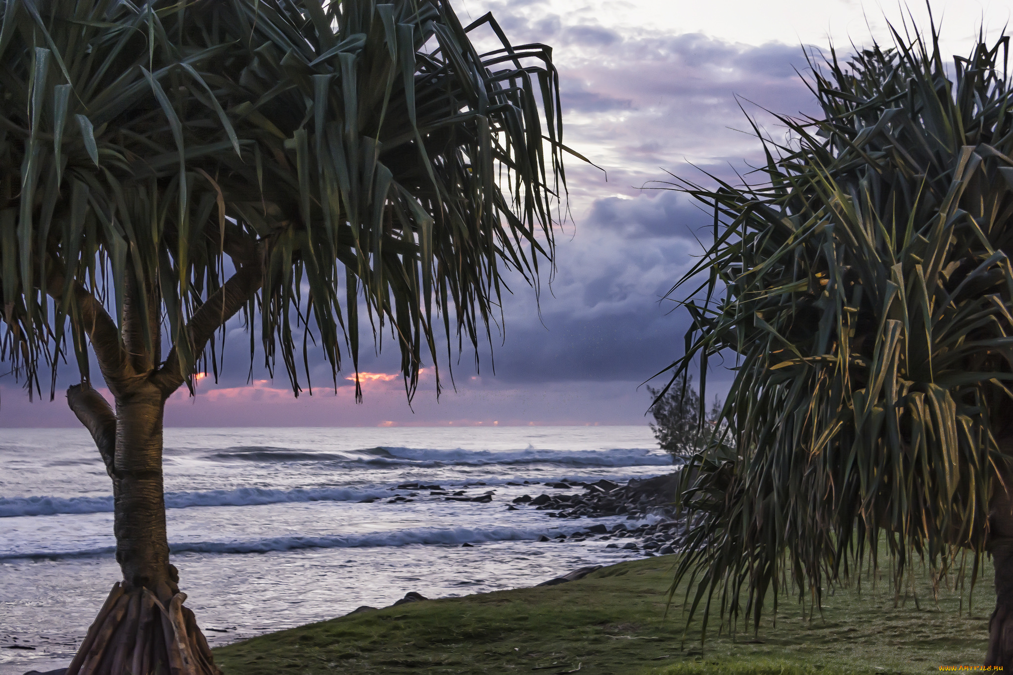 природа, побережье, простор