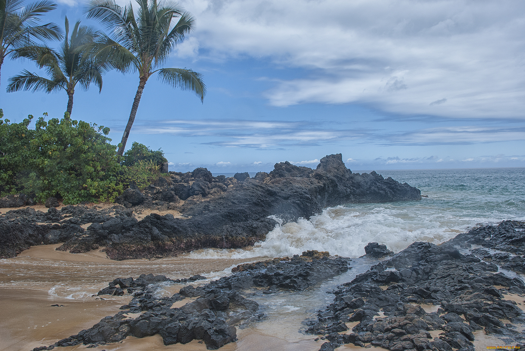 природа, побережье, простор