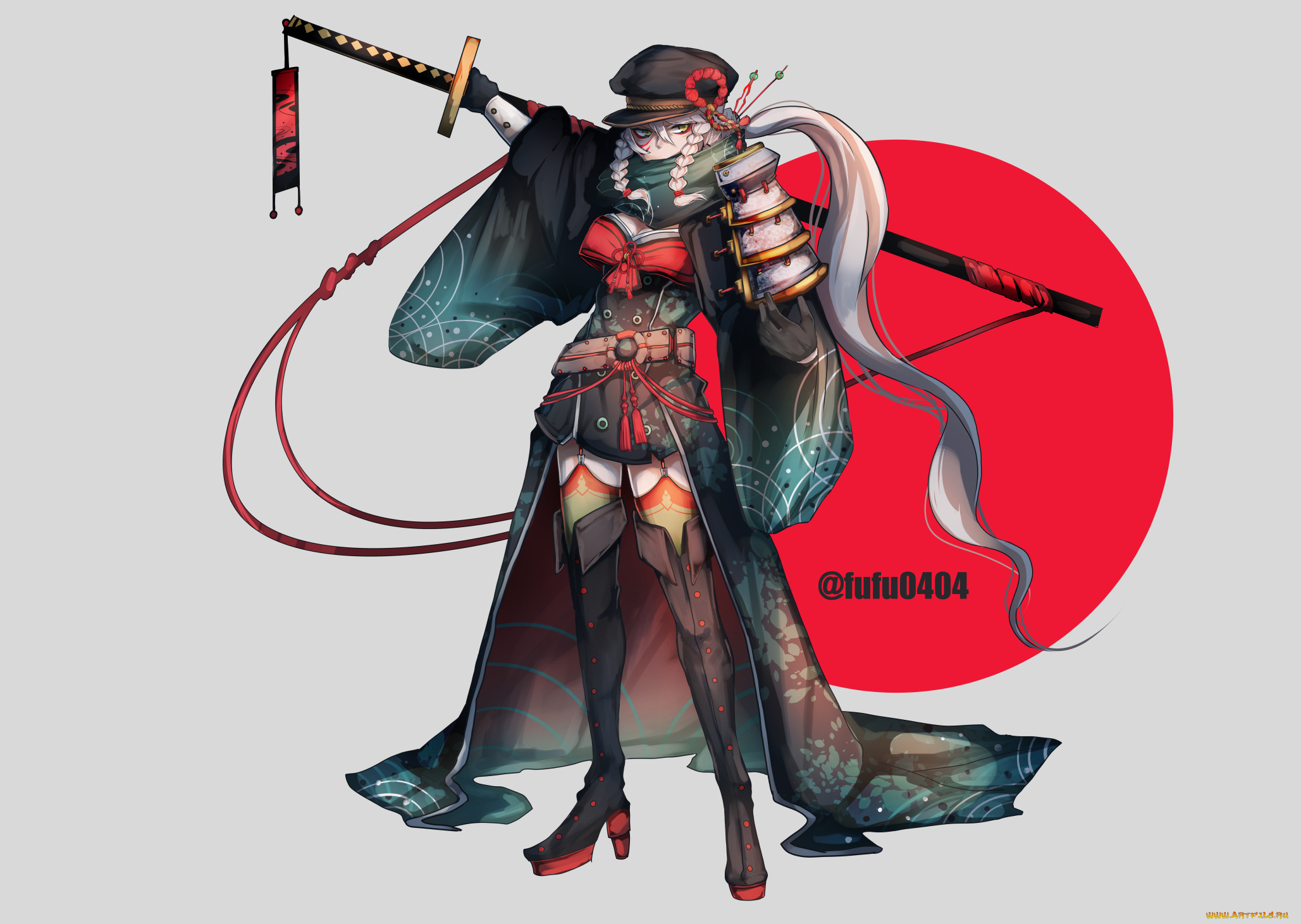 аниме, оружие, , техника, , технологии, девушка