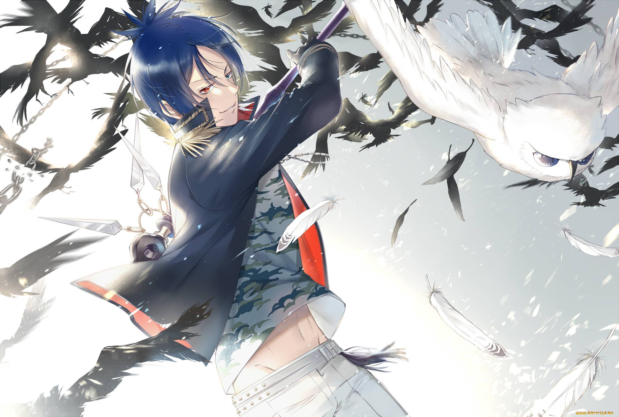 аниме, katekyo, hitman, reborn, рокудо