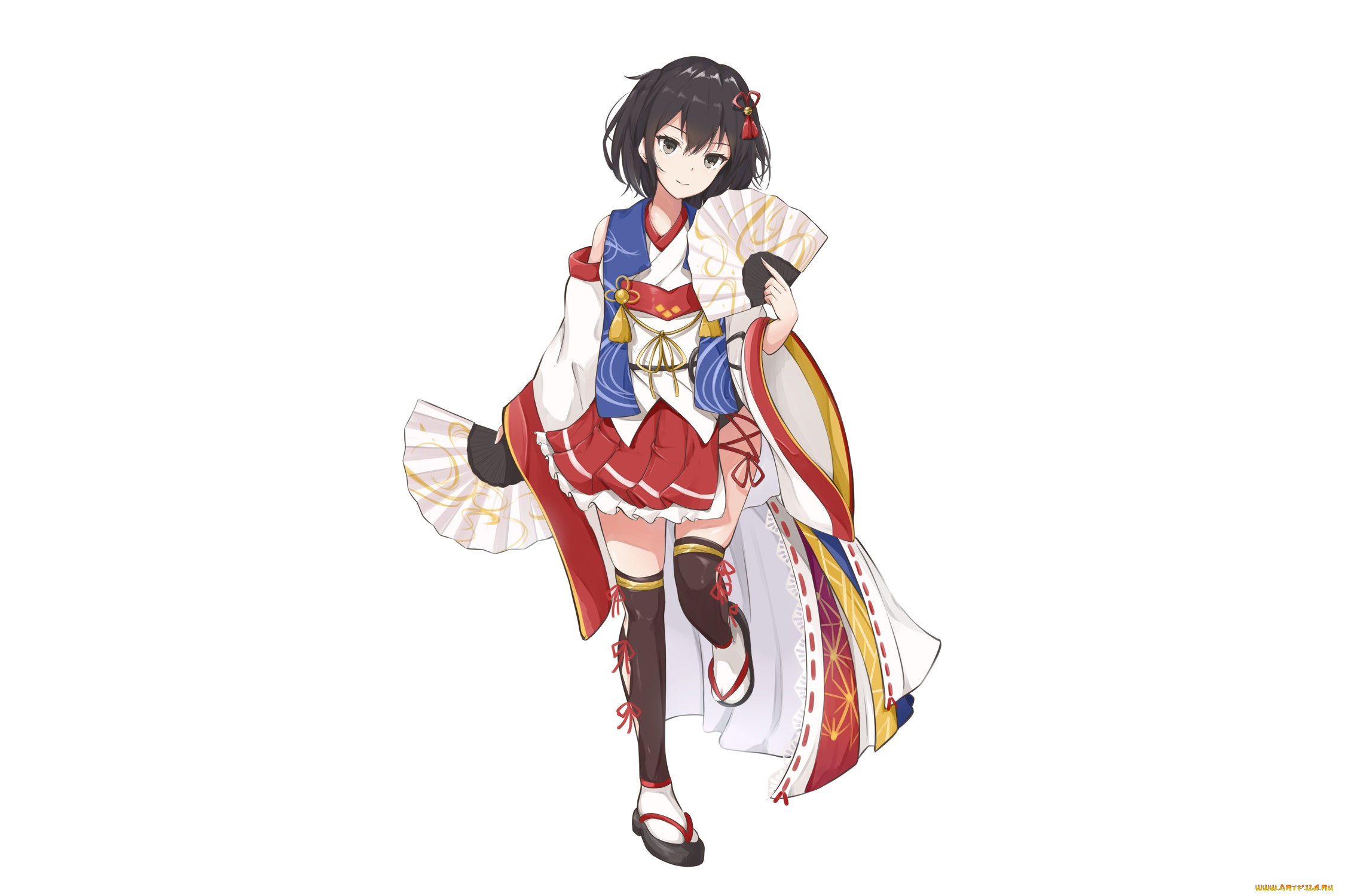 аниме, kantai, collection, взгляд, девушка, фон