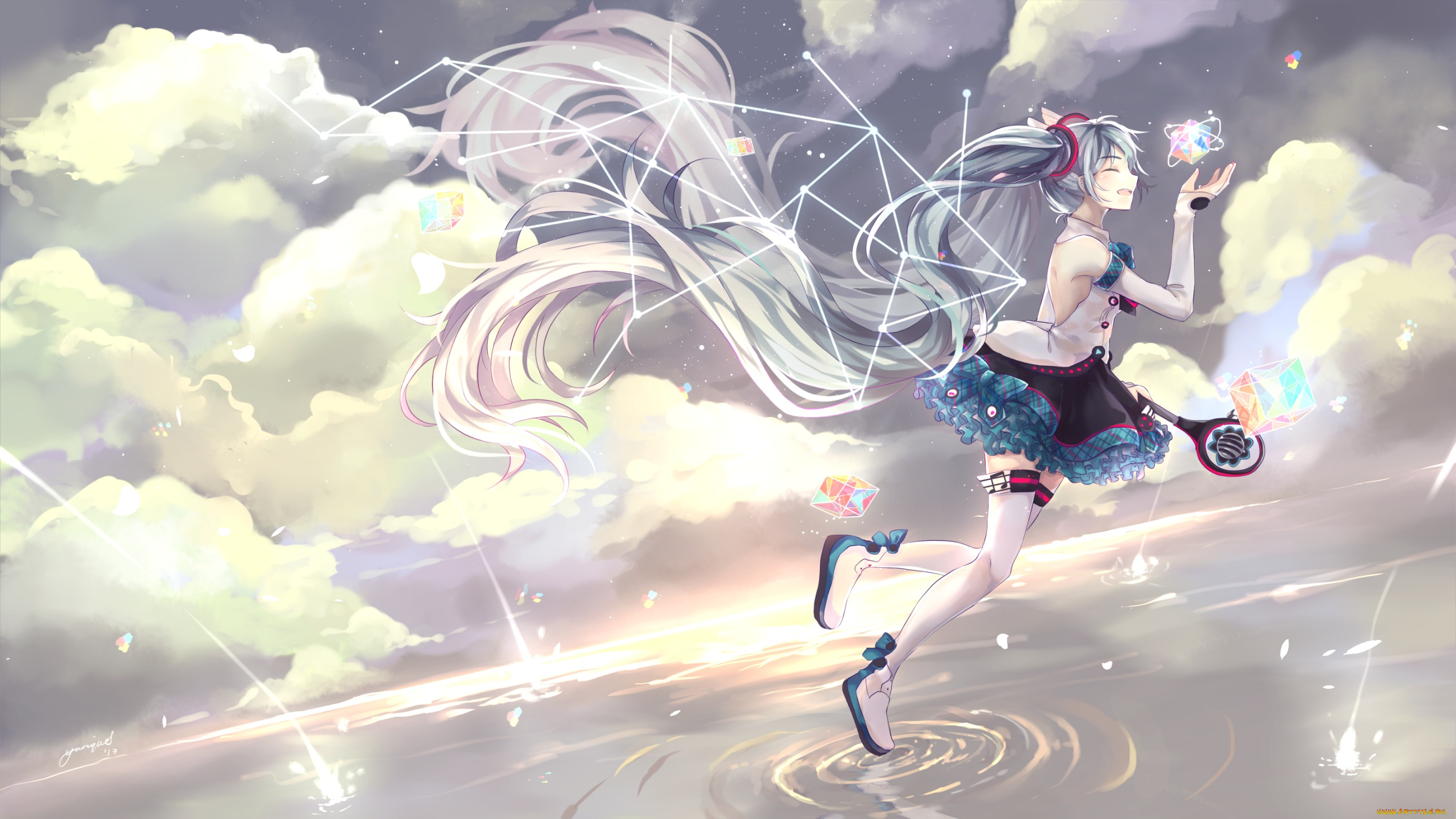 аниме, vocaloid, hatsune, miku