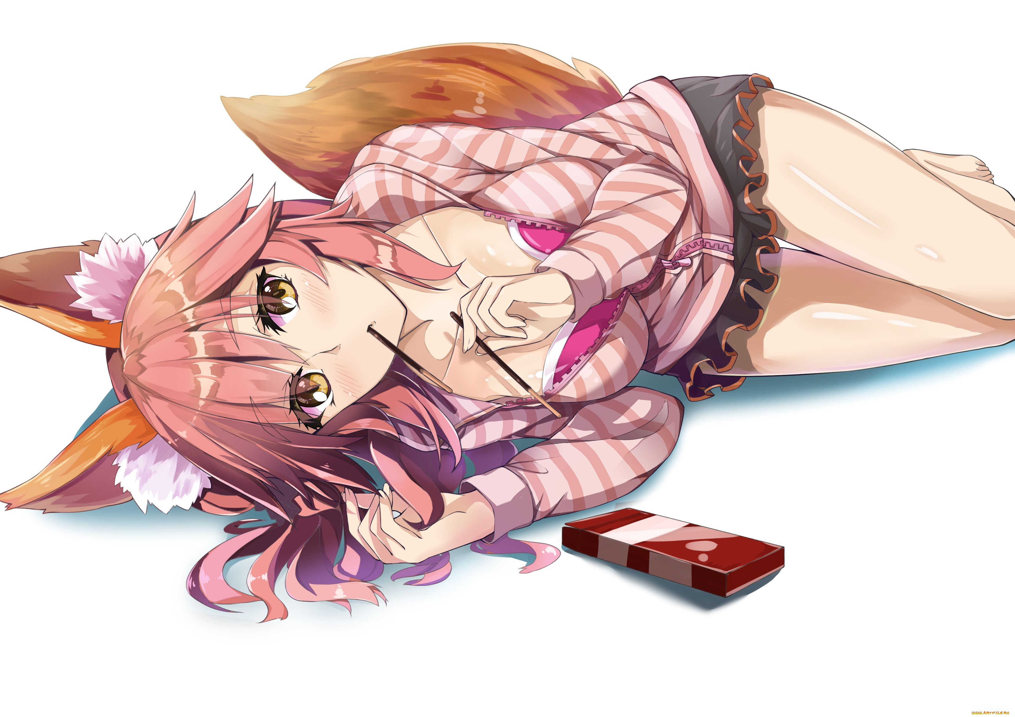 аниме, fate, stay, night, девушка