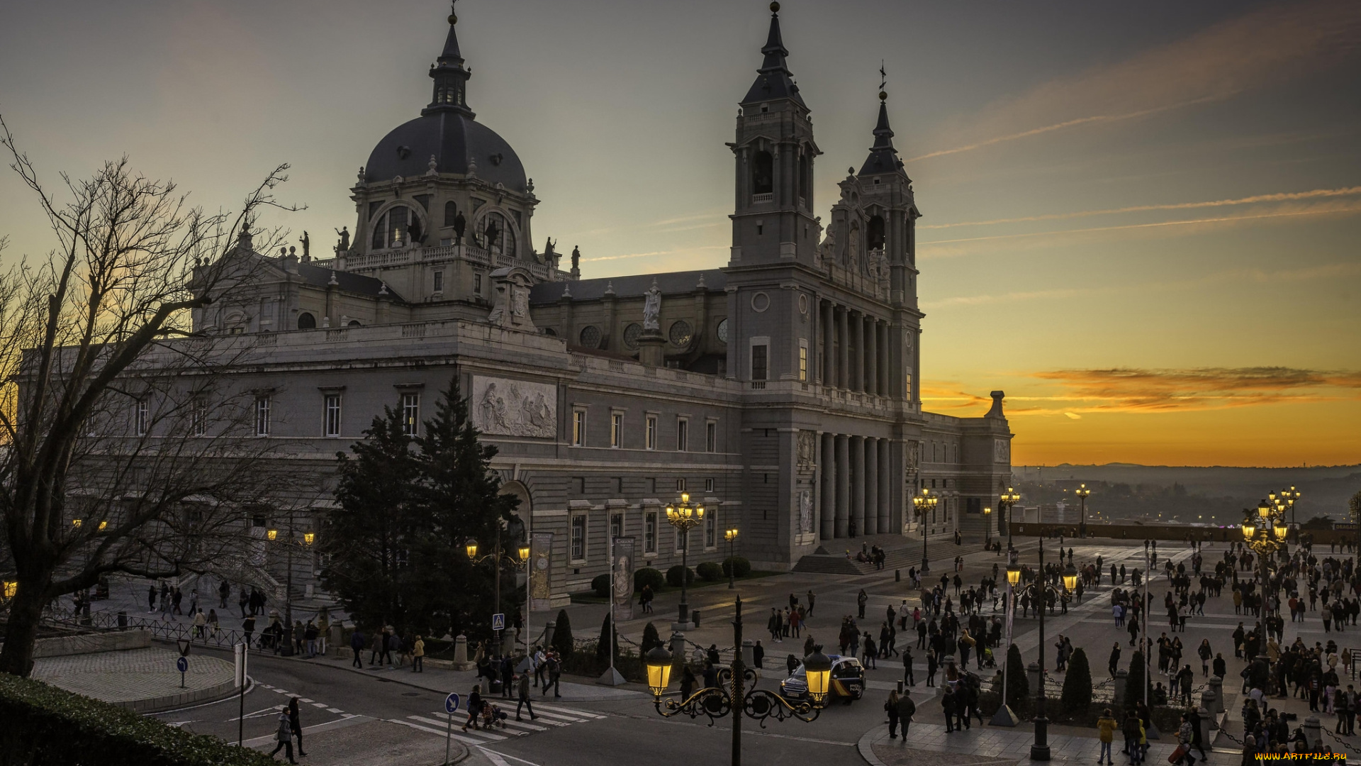catedral, de, la, almudena, , madrid, города, мадрид, , испания, простор