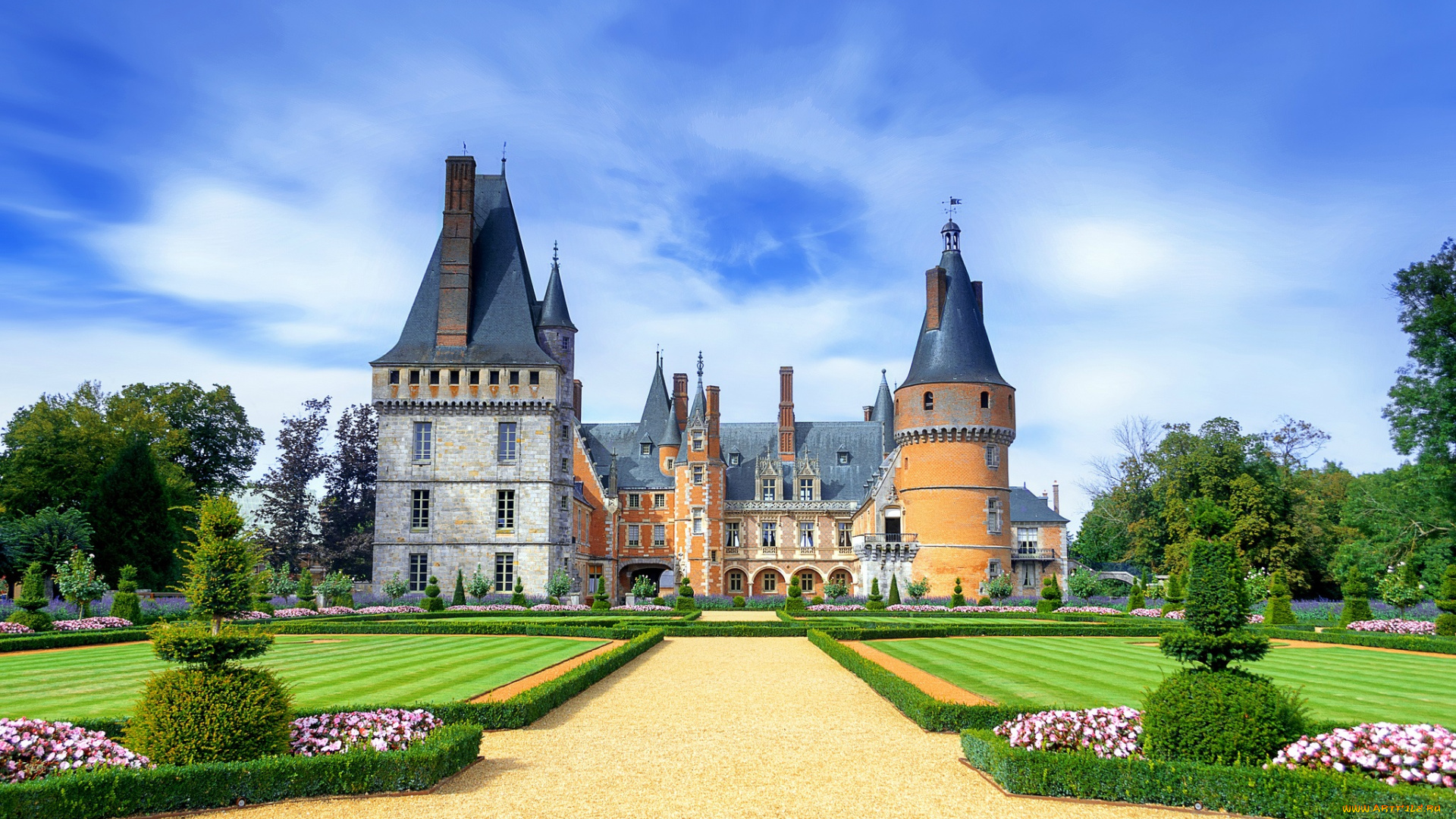 ch&, 226, teau, de, maintenon, города, замки, франции, простор