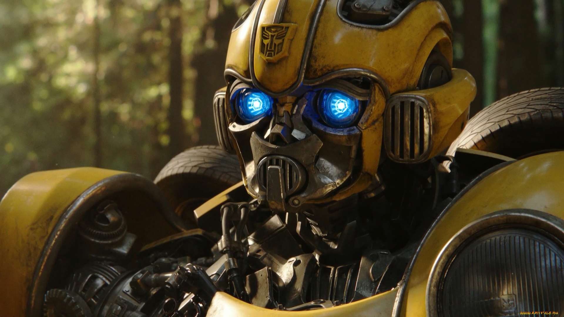 кино, фильмы, bumblebee, робот, бамблби, кадр, трансформер, фантастика