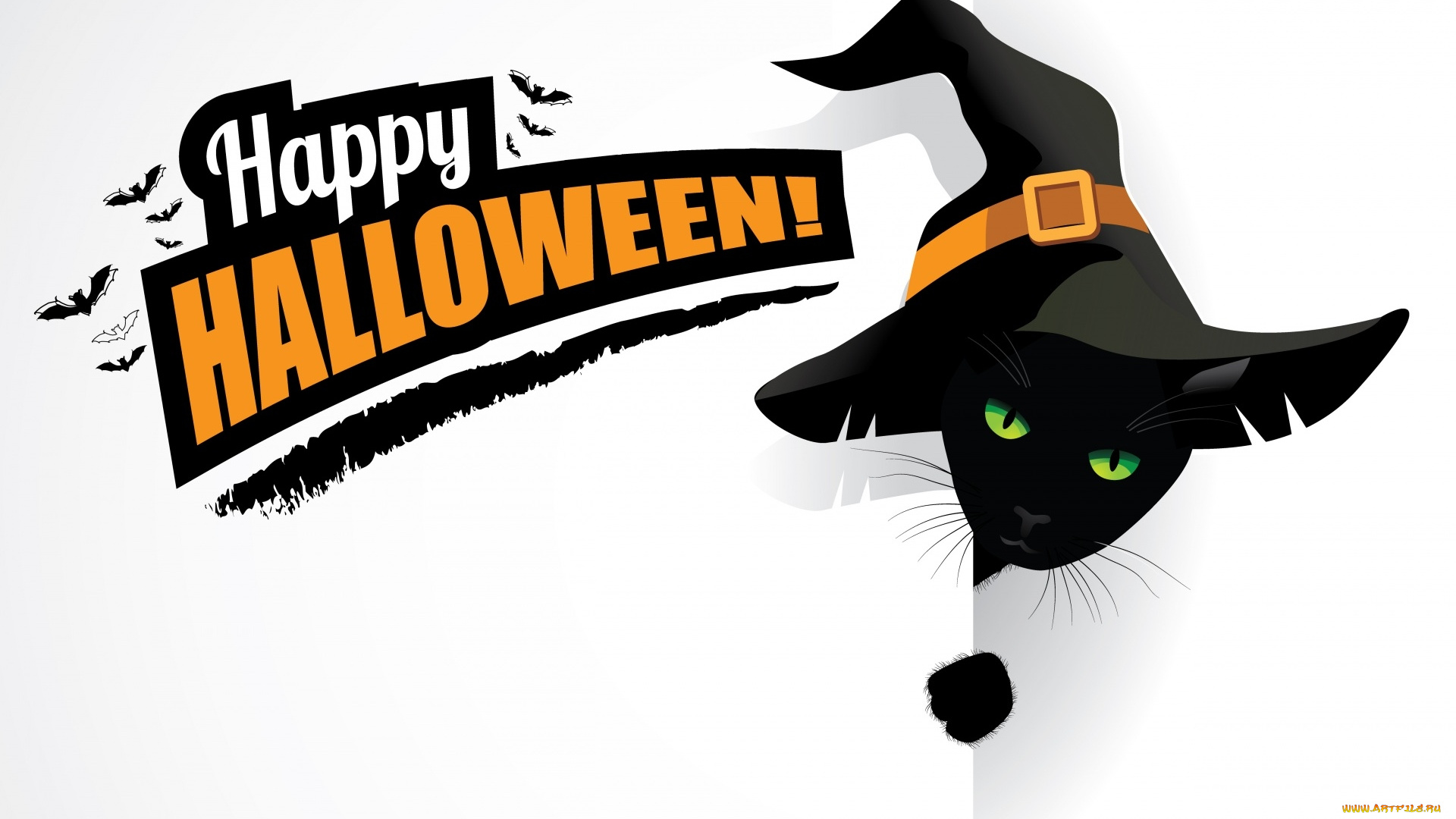 праздничные, хэллоуин, кот