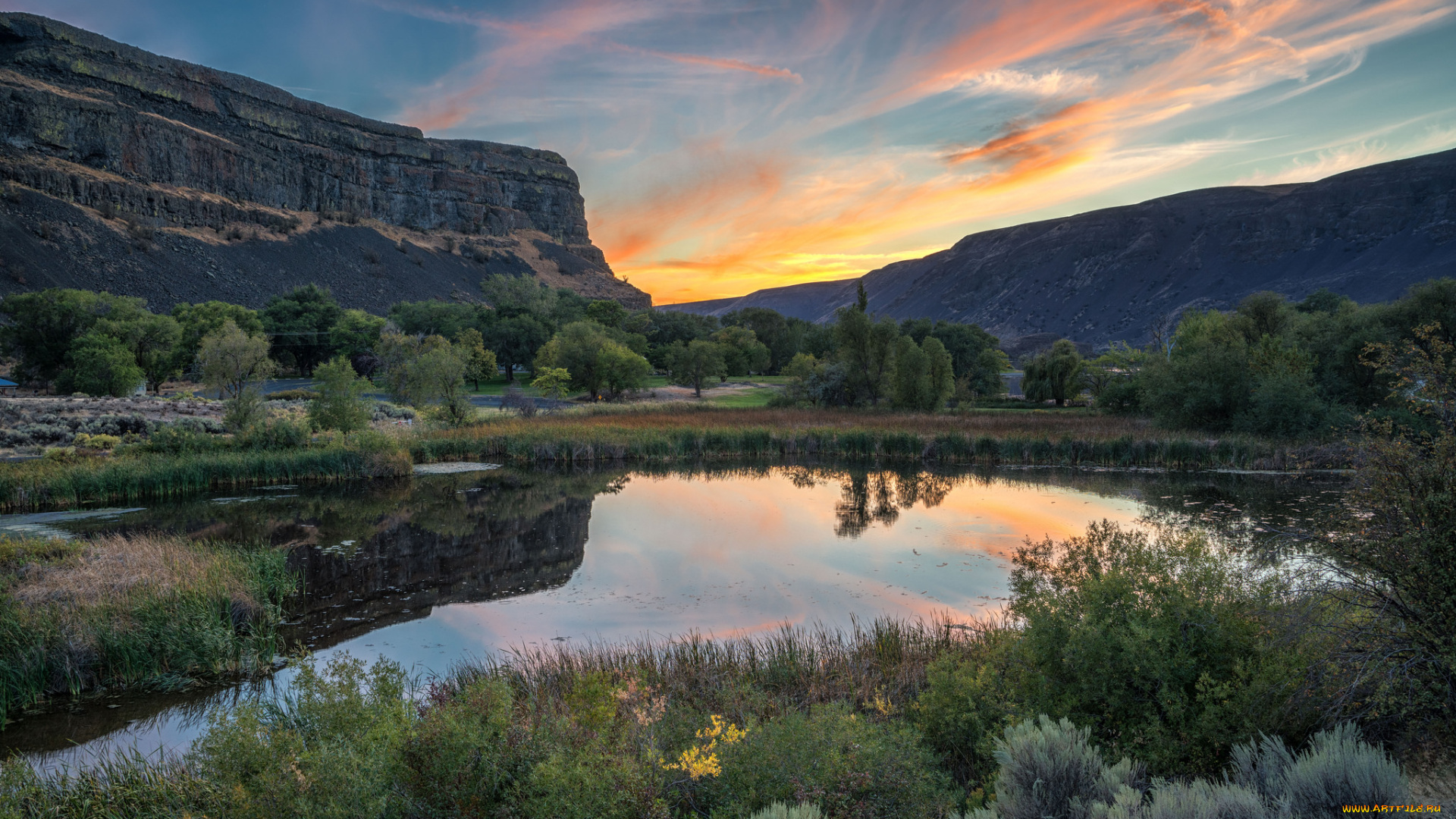 природа, реки, озера, простор