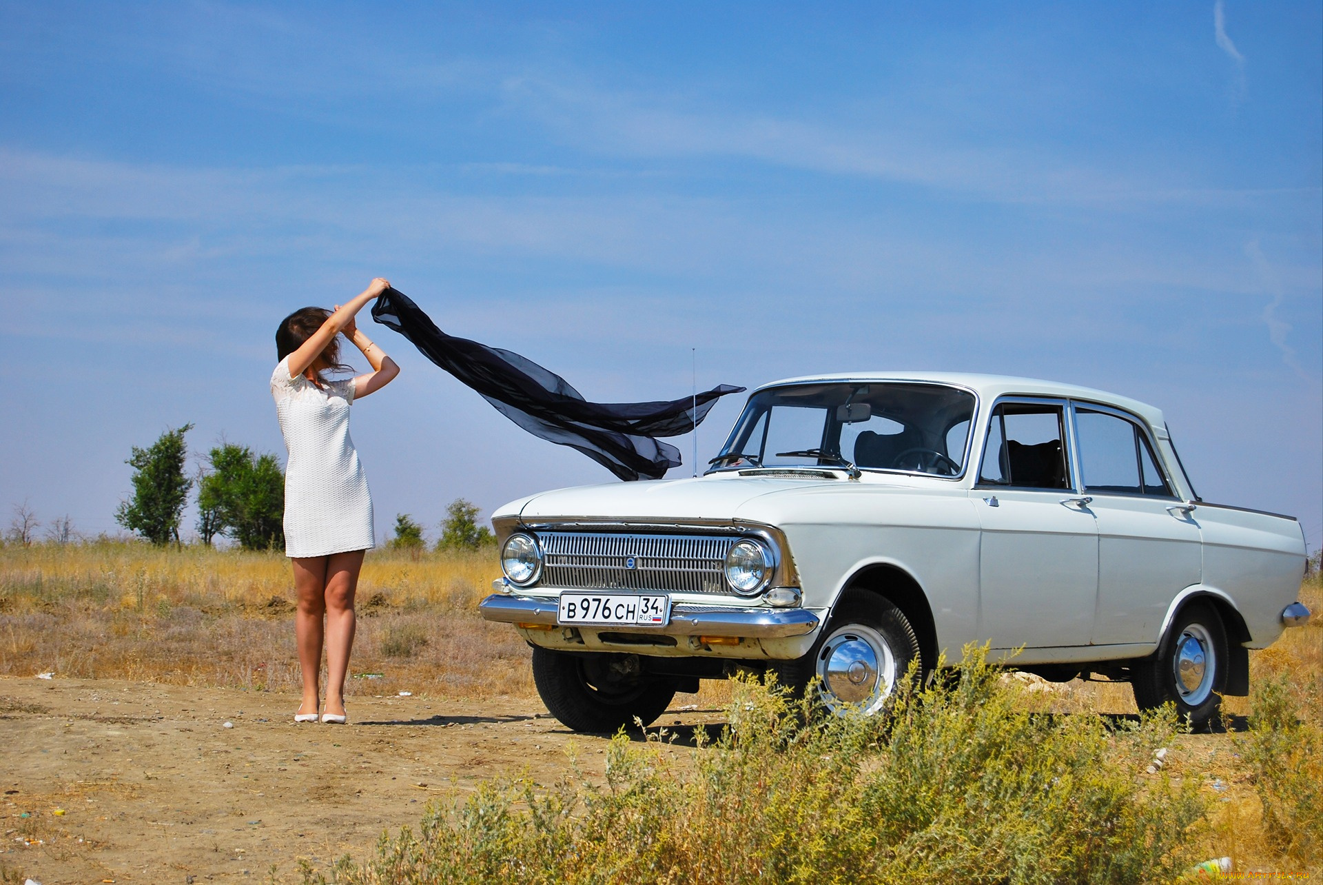 иж-, 412, автомобили, -авто, с, девушками, автомобиль, иж-, 412, девушка