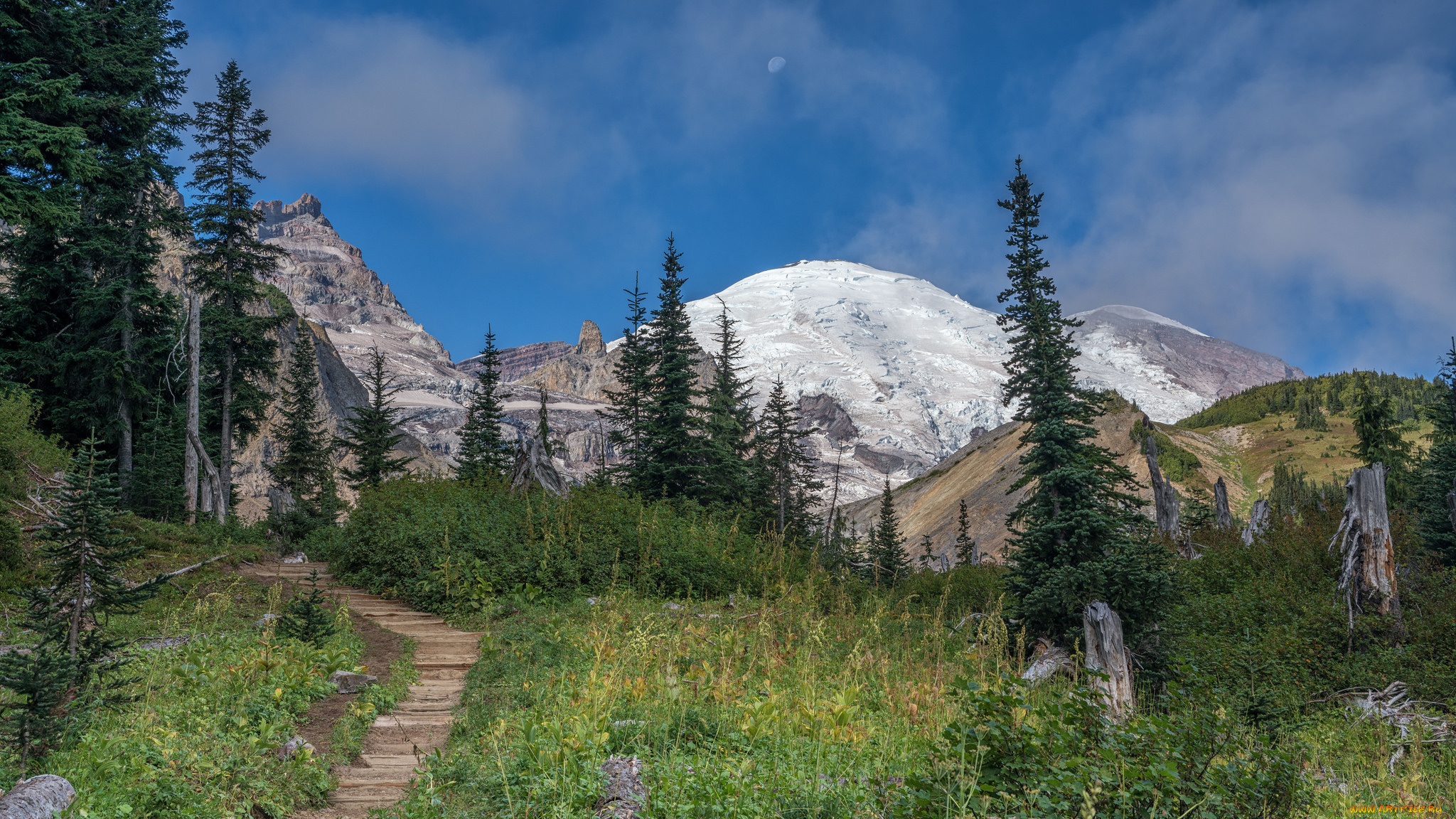 природа, горы, простор