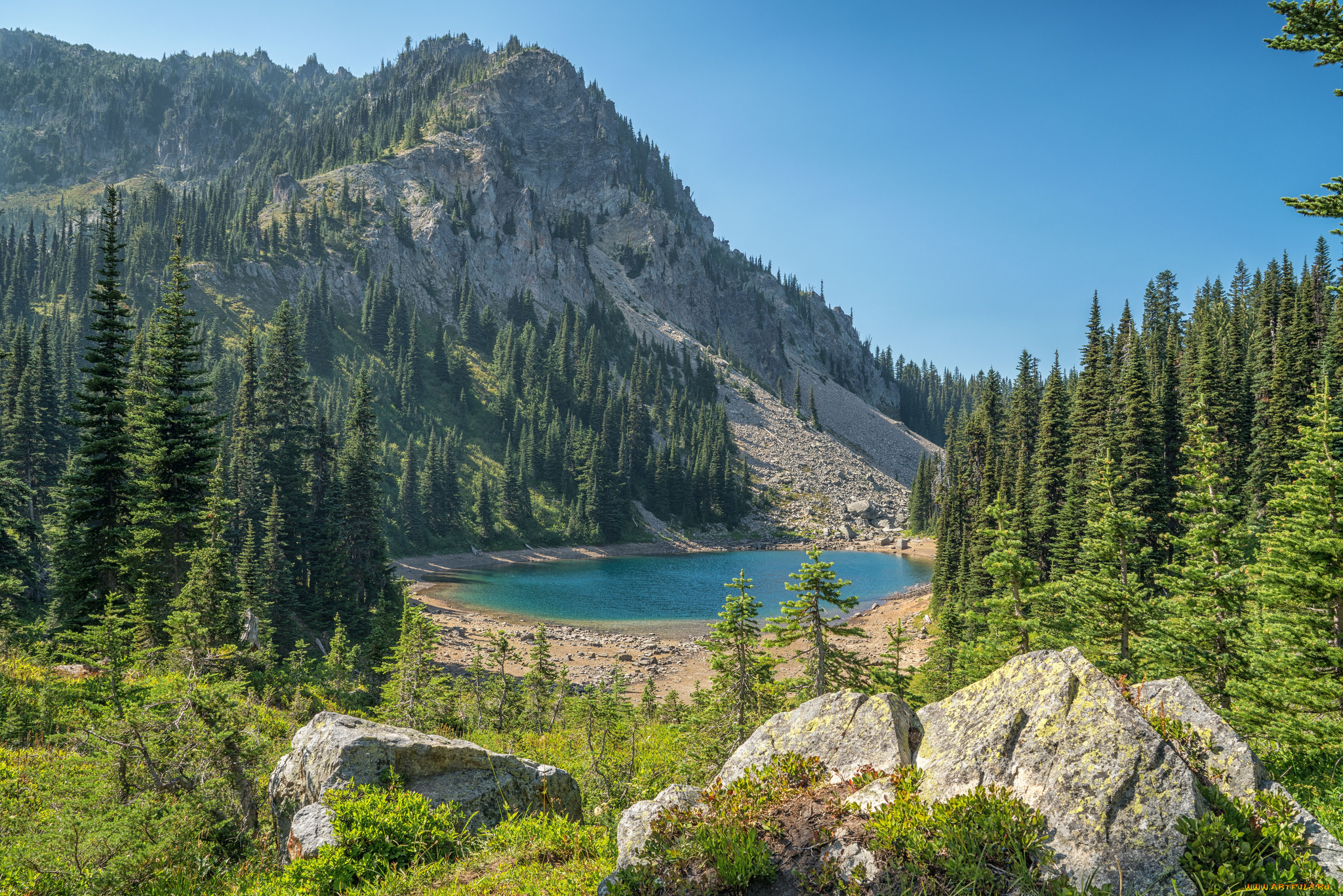 природа, горы, простор