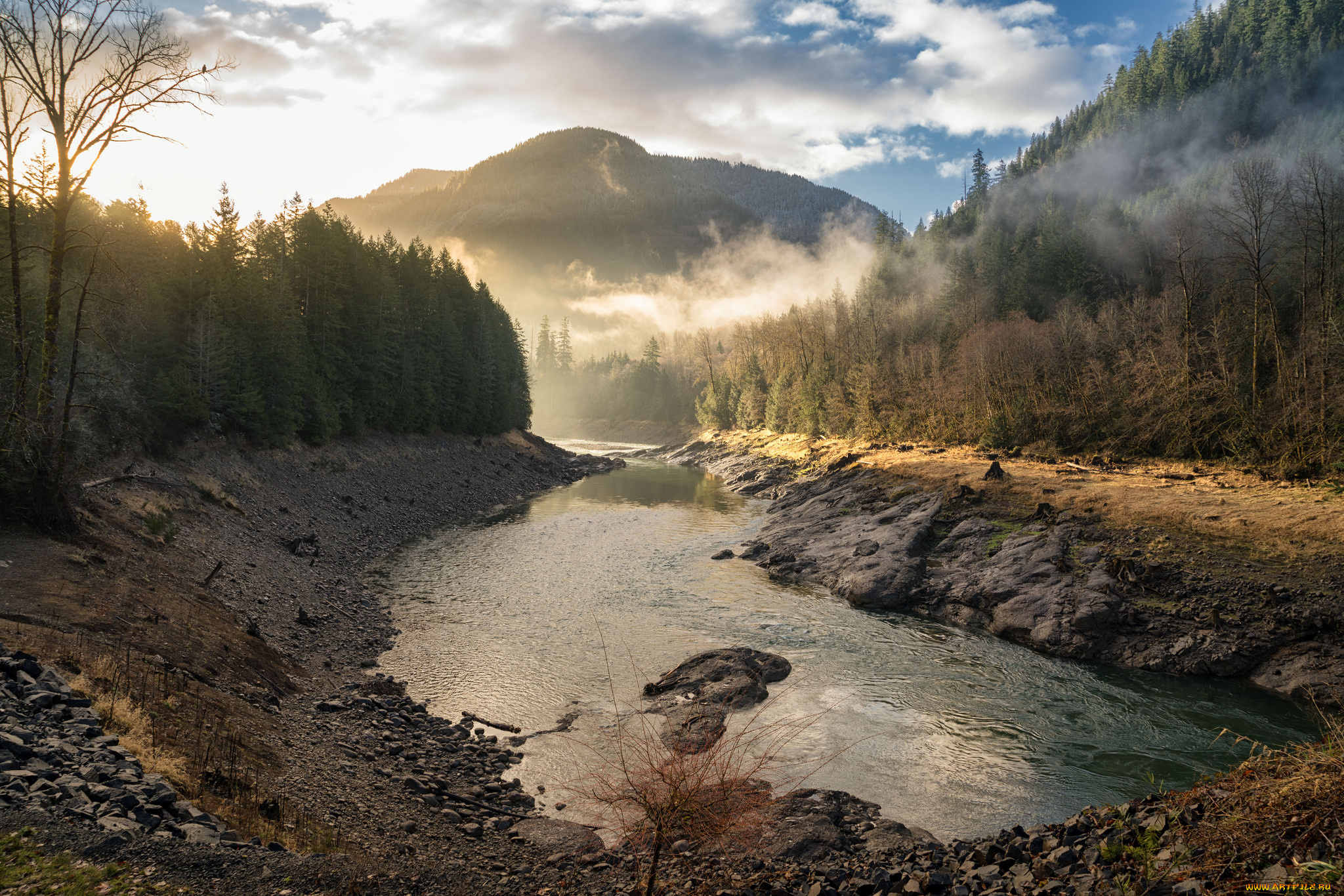 природа, реки, озера, простор