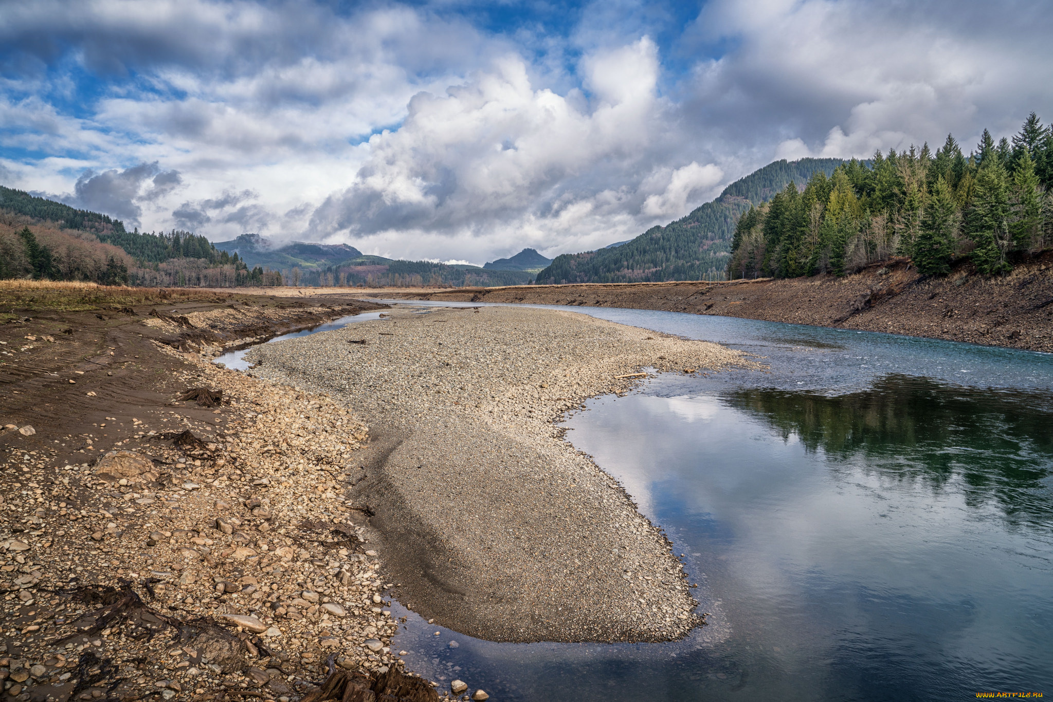 природа, реки, озера, простор