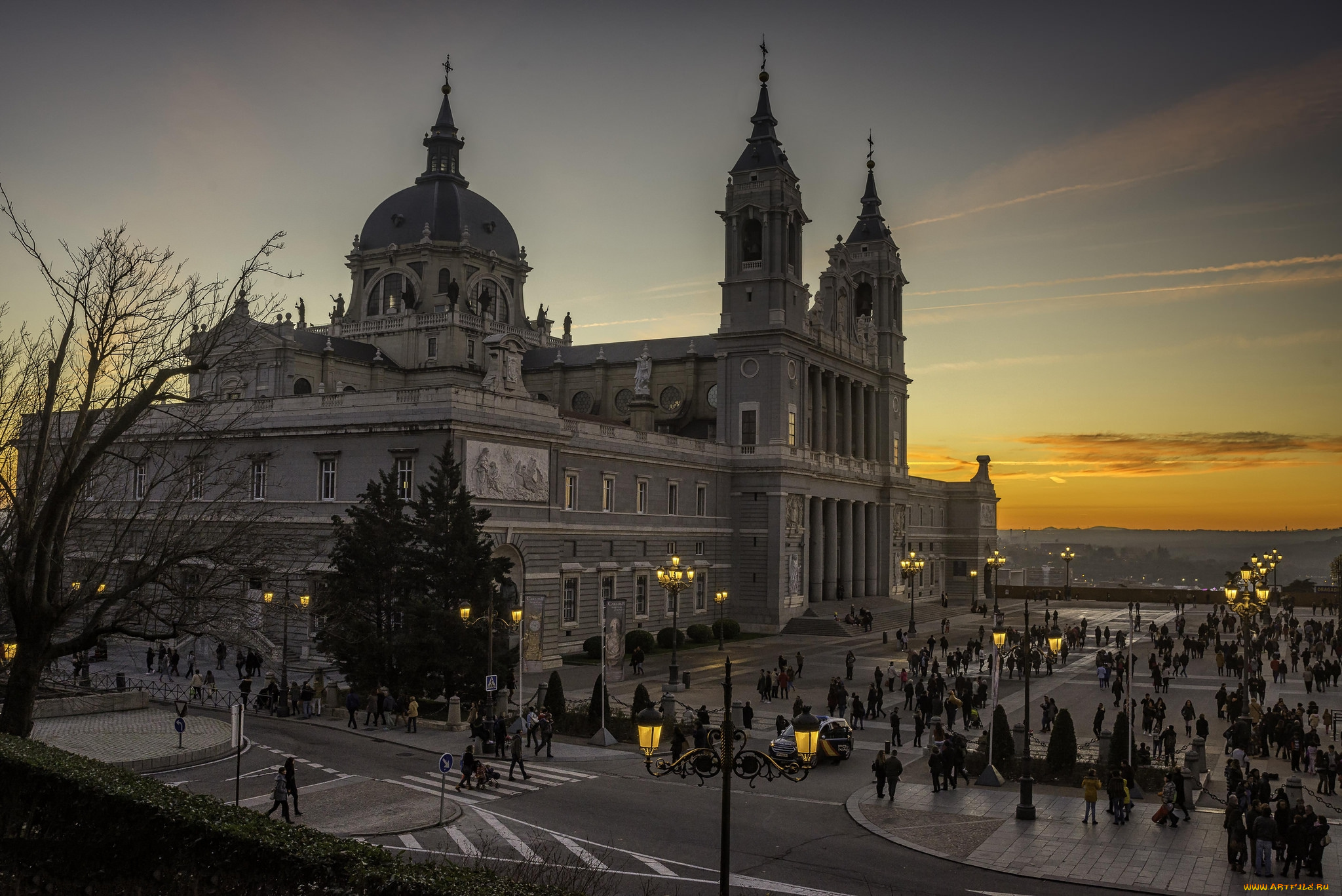 catedral, de, la, almudena, , madrid, города, мадрид, , испания, простор