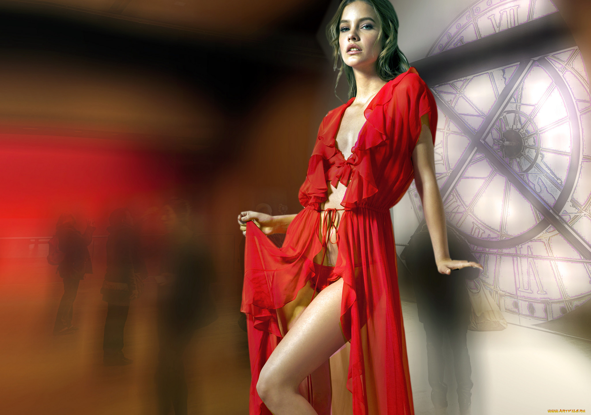 девушки, barbara, palvin, взгляд, лицо