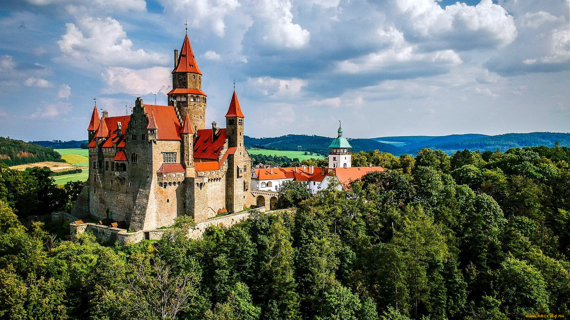 bouzov, castle, in, czechia, города, замки, чехии, bouzov, castle, in, czechia