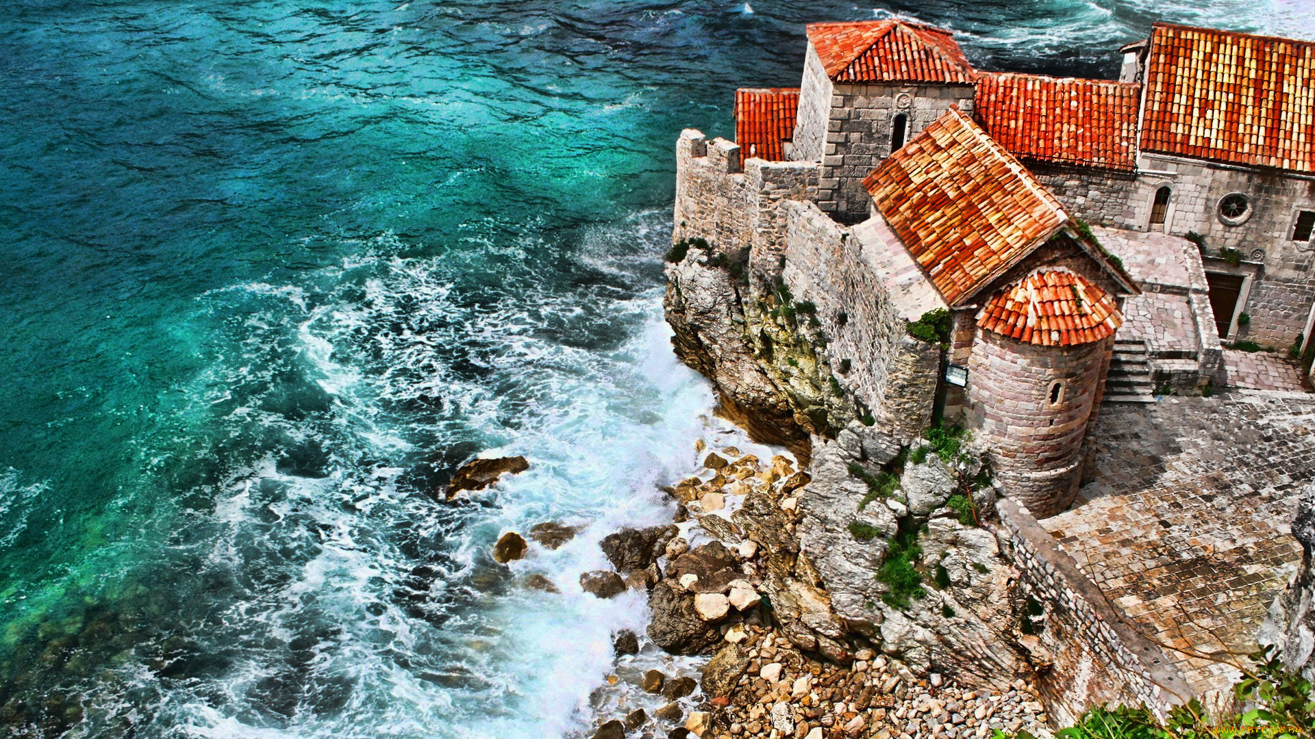 budva, montenegro, города, -, панорамы