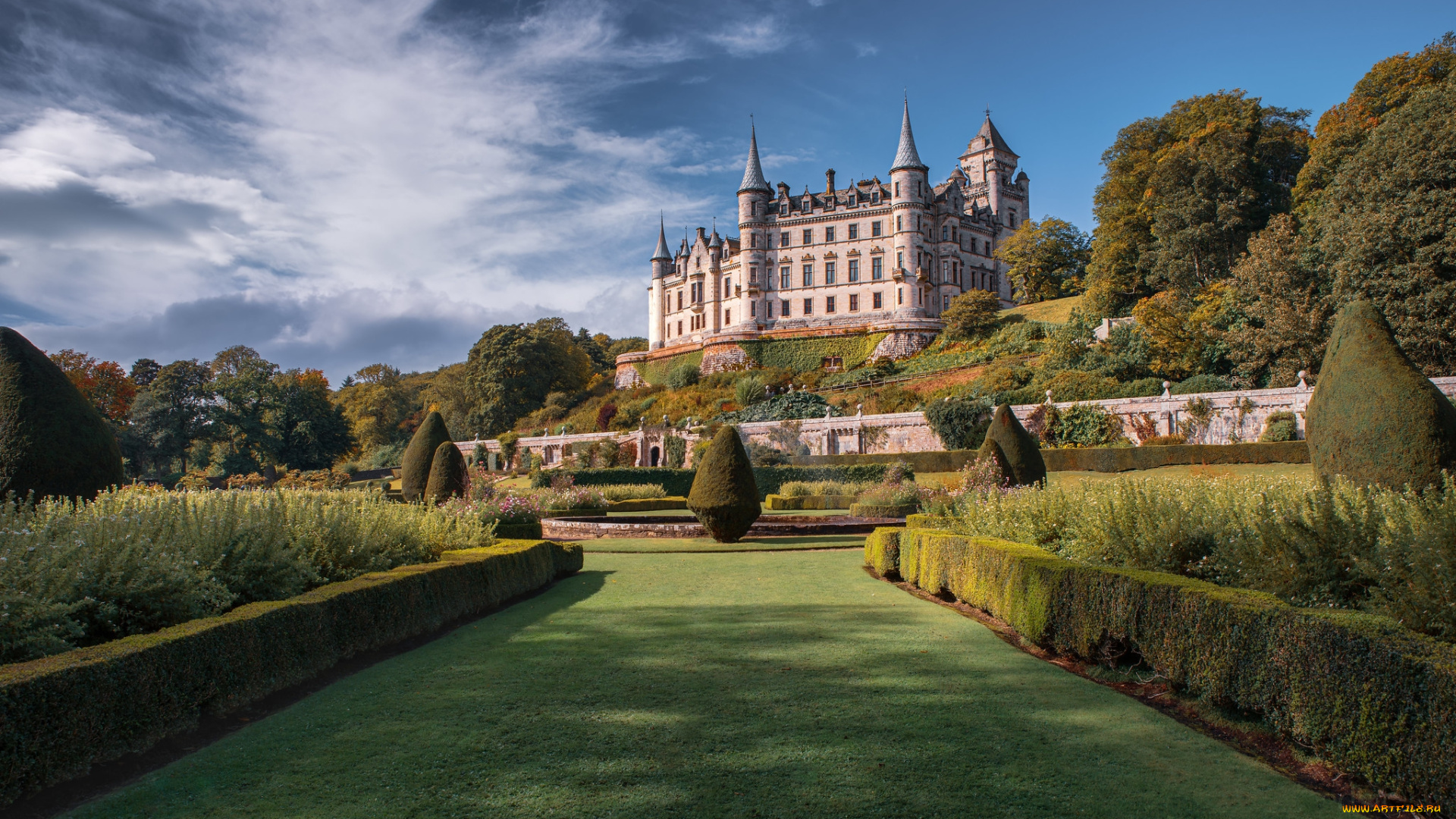 dunrobin, castle, города, -, дворцы, , замки, , крепости, простор