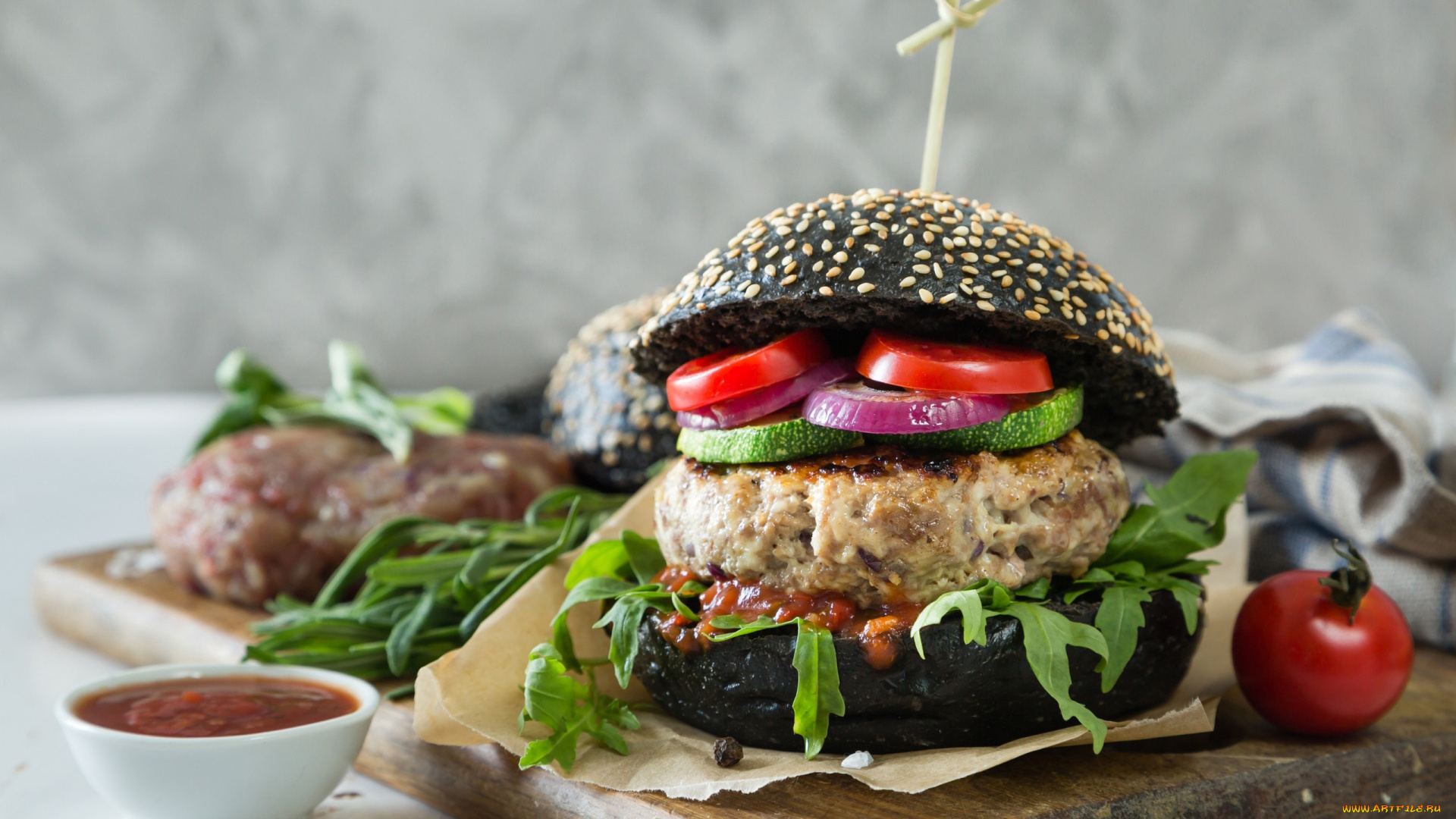 еда, бутерброды, , гамбургеры, , канапе, гамбургер