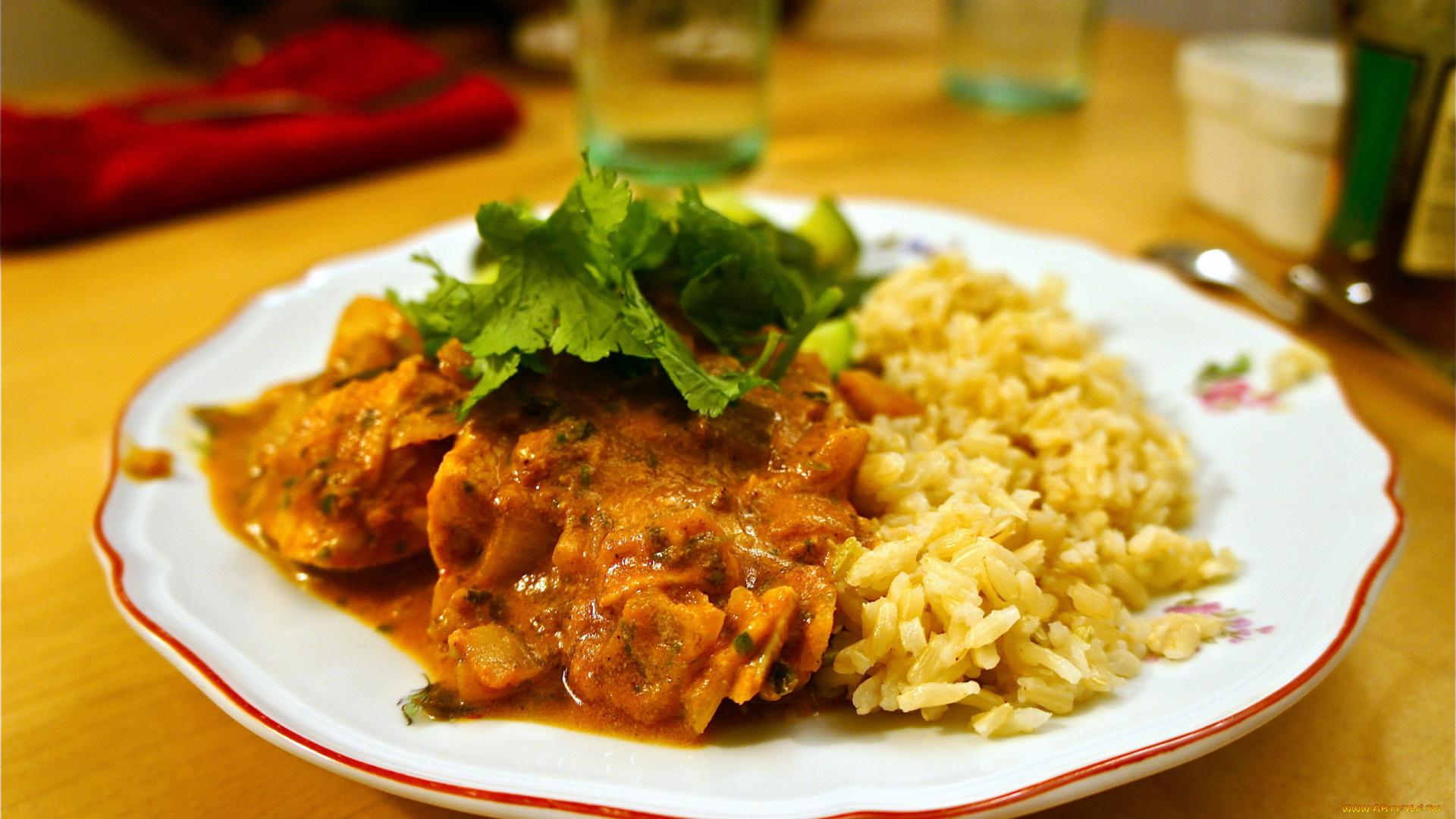 еда, вторые, блюда, рагу, рис, кухня, индийская