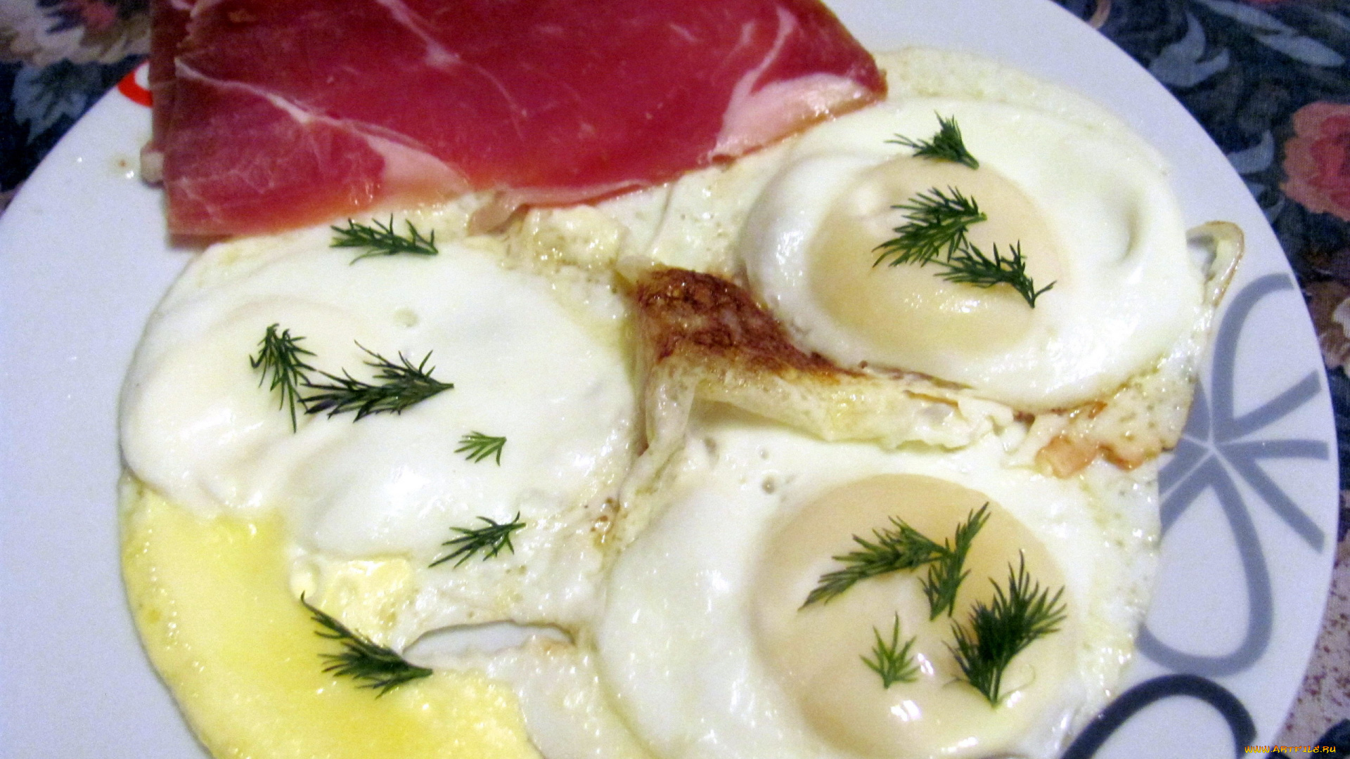 еда, яичные, блюда, глазунья