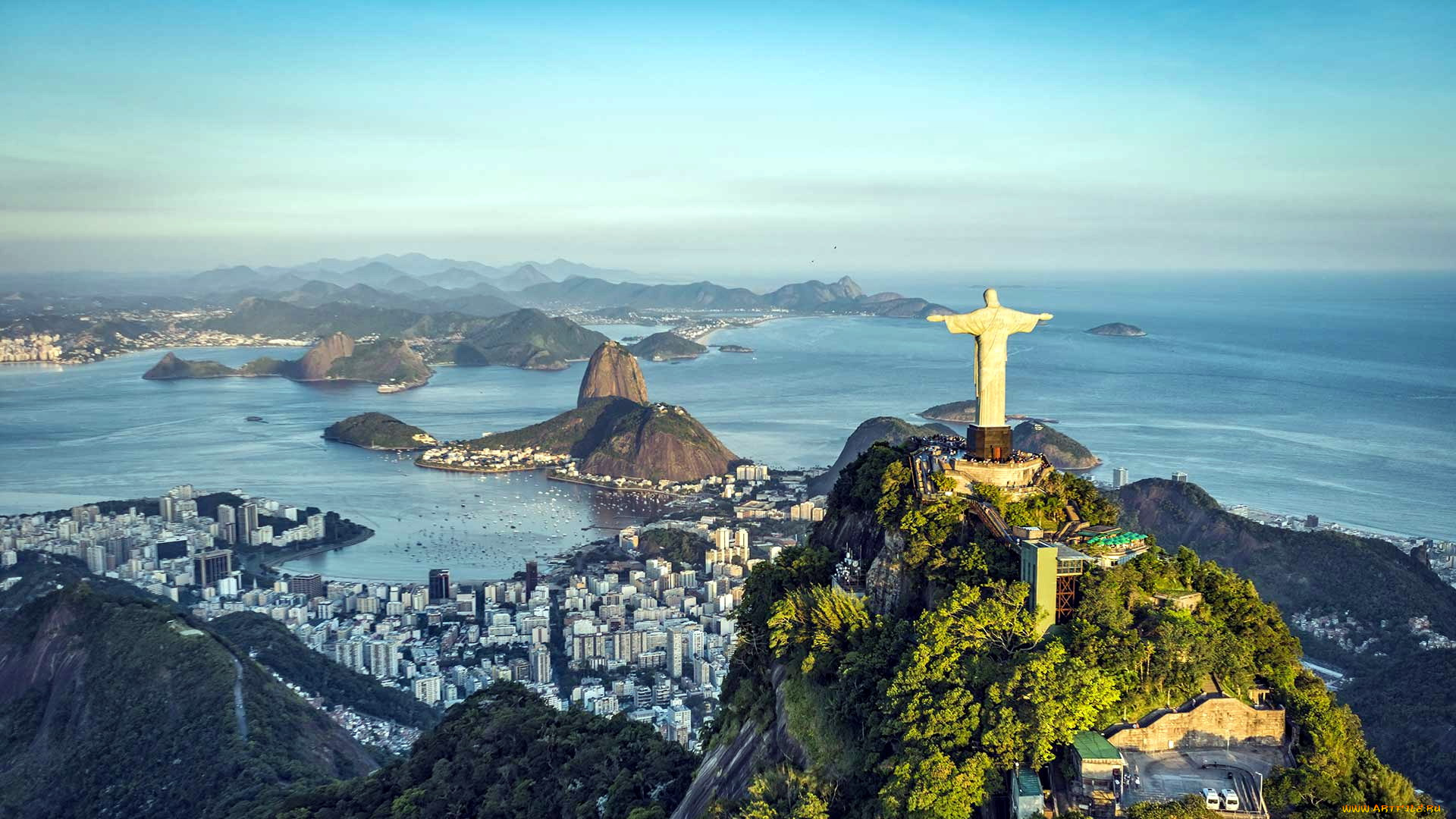 города, рио-де-жанейро, , бразилия, панорама