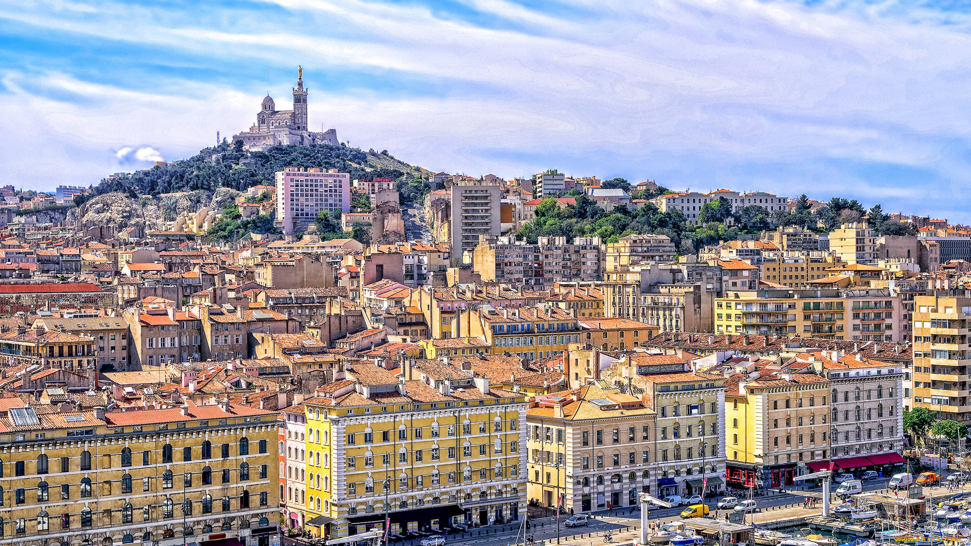 marseille, france, города, марсель, , франция, нотр-дам-де-ла-гарде, достопримечательности, католическая, базилика, марсель