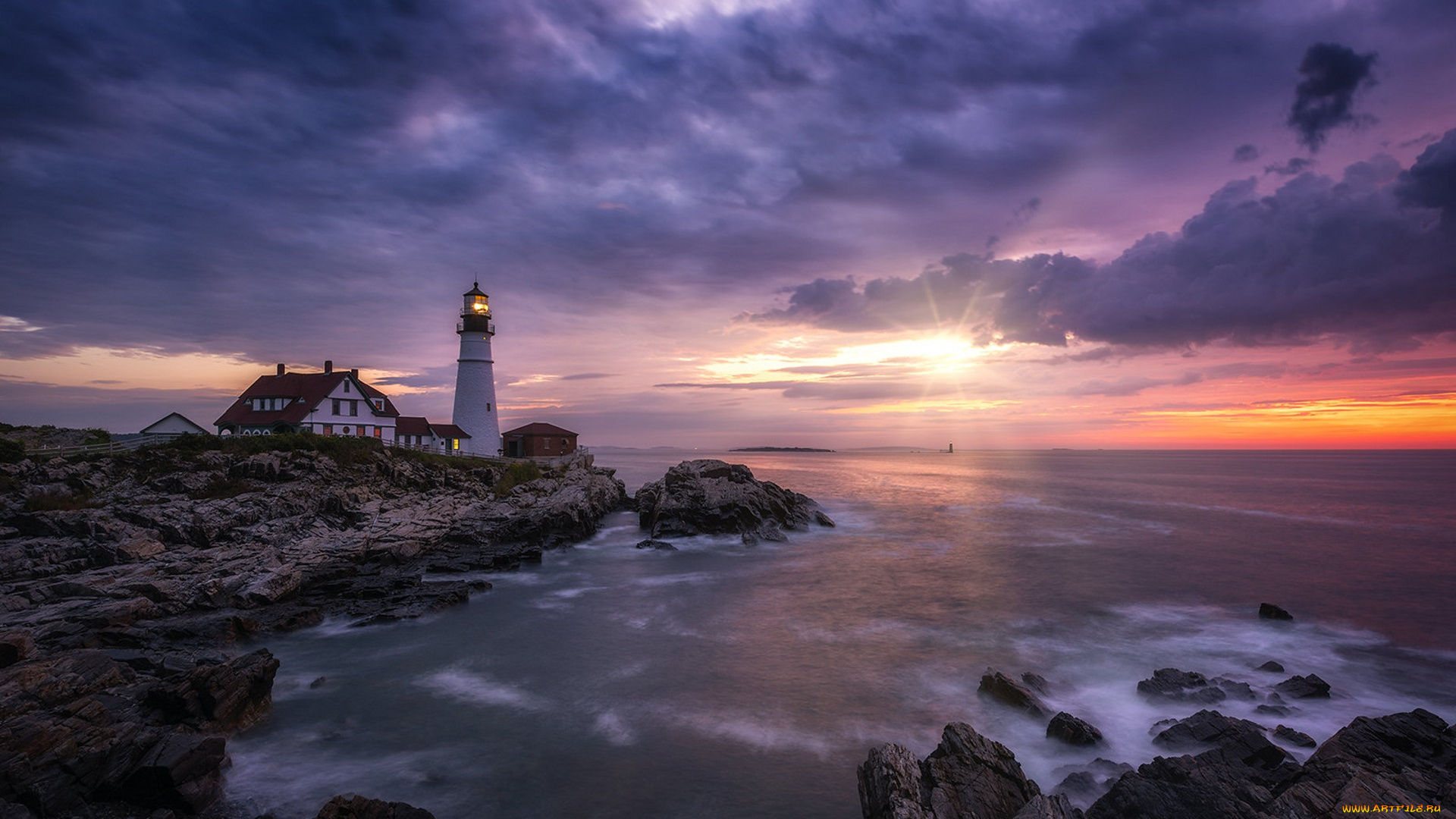 природа, маяки, простор