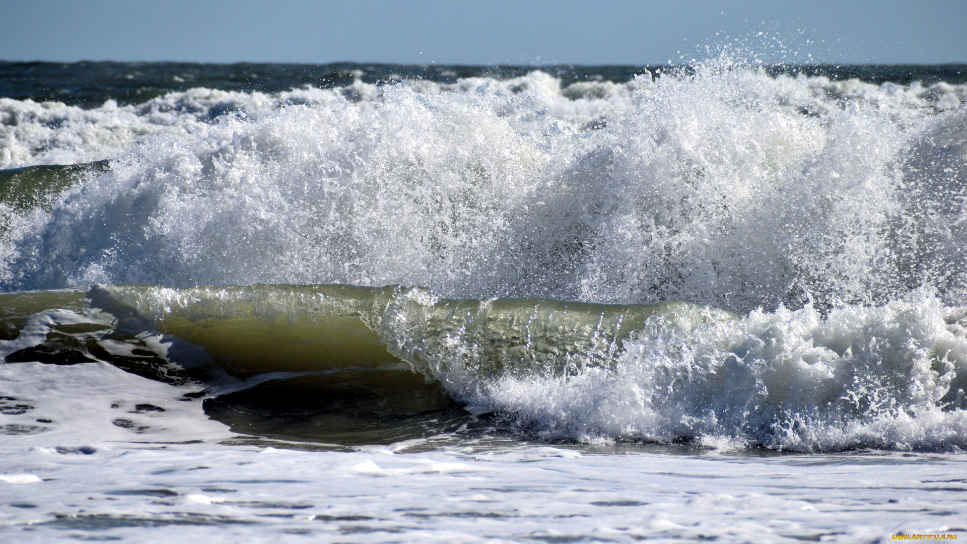 природа, моря, океаны, волны, вода