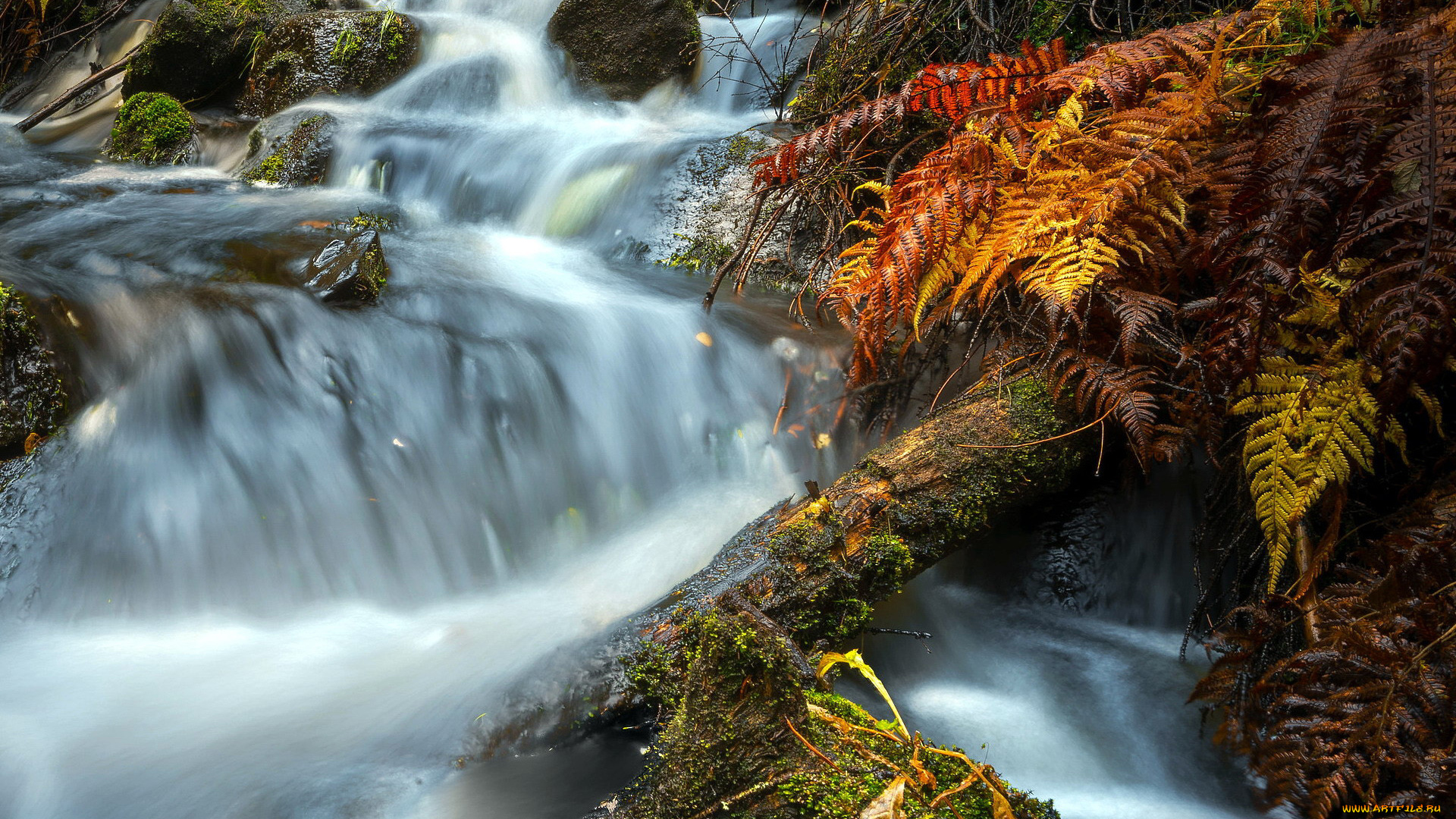 природа, водопады, поток, водопад, вода