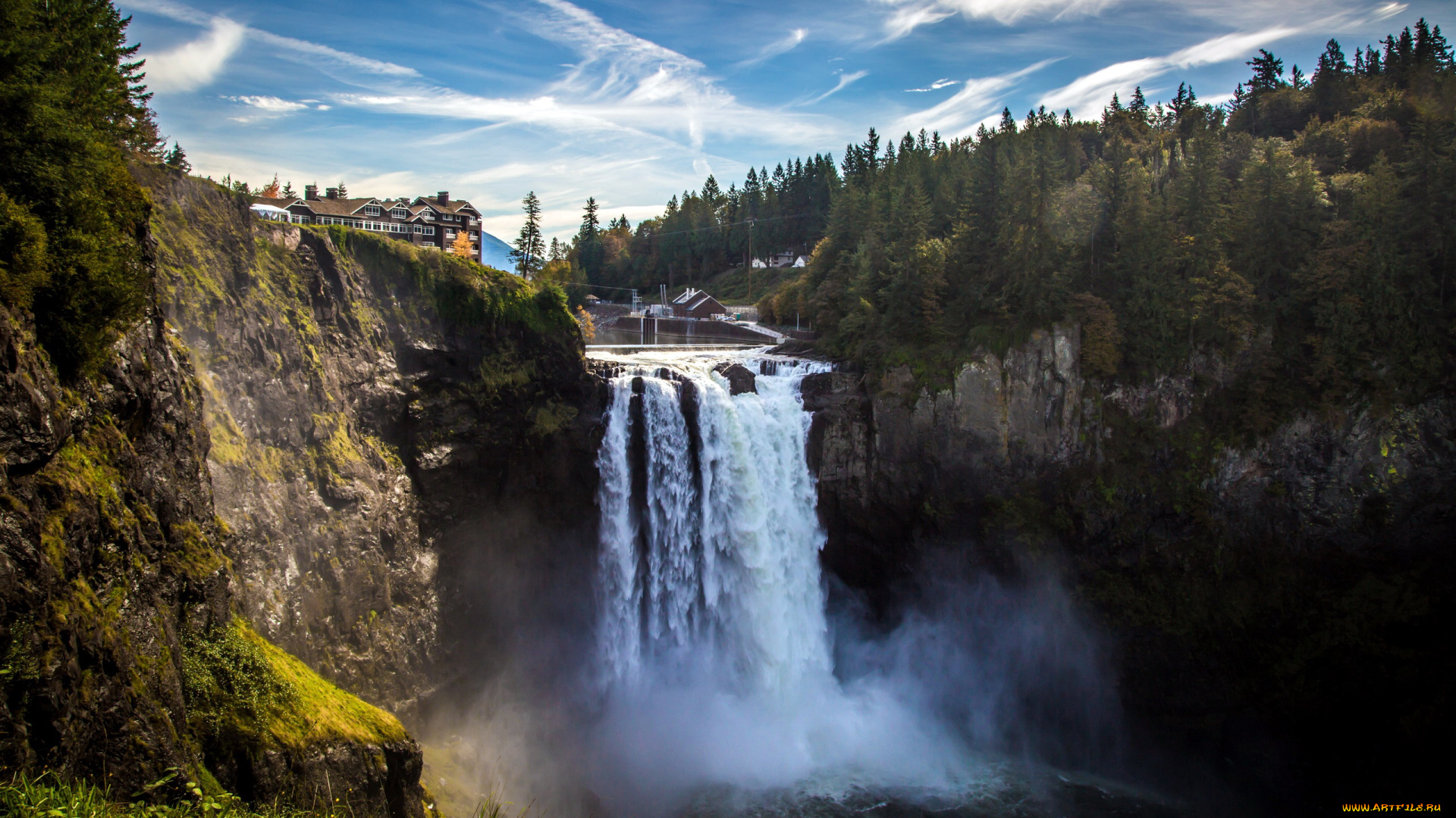 природа, водопады, поток, водопад, вода